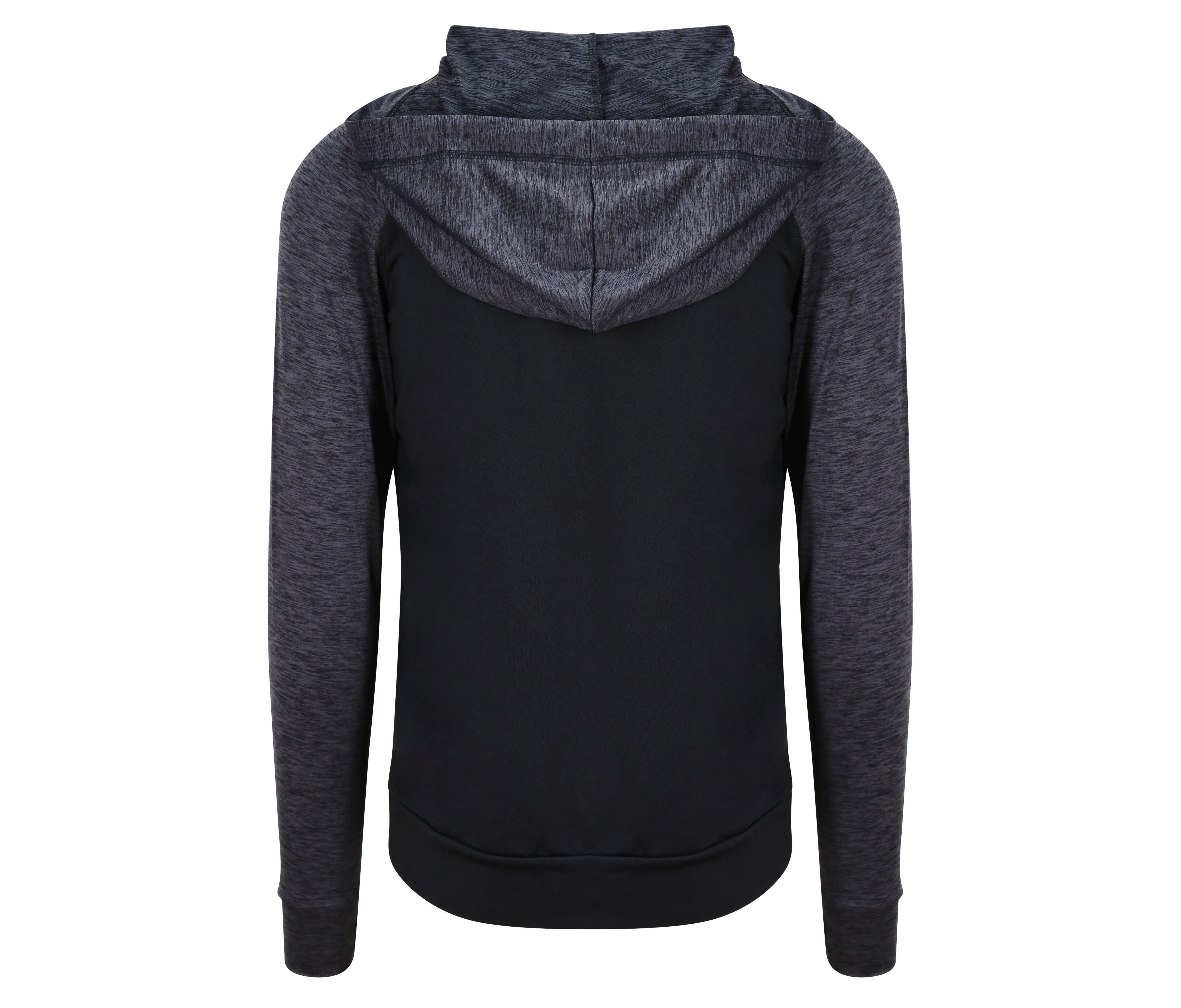 Sweat Homme Contrasté - Black / Black Slate Melange