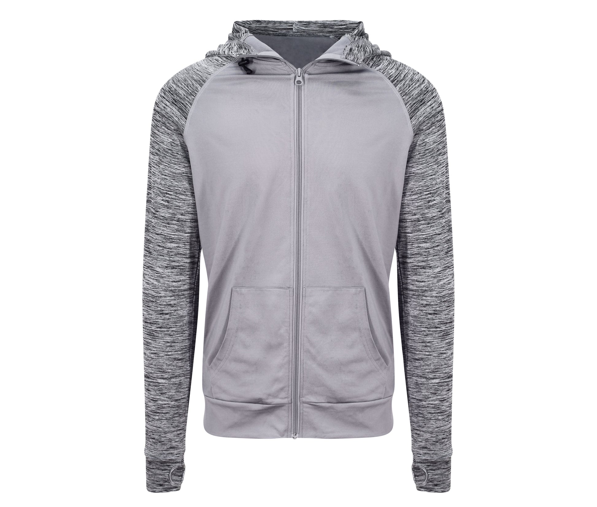Sweat Homme Contrasté - Grey/grey Melange