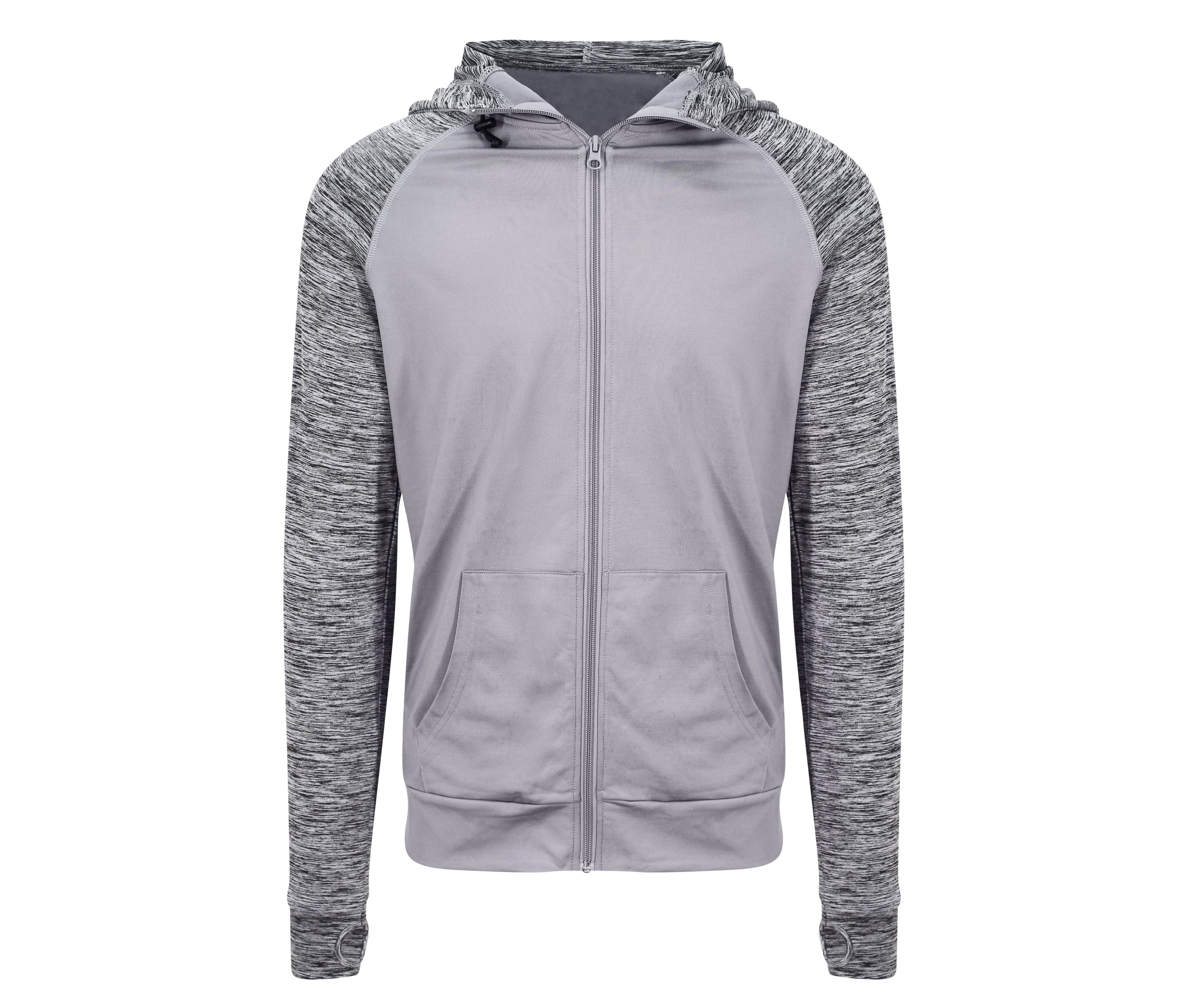 Sweat Homme Contrasté - Grey/grey Melange