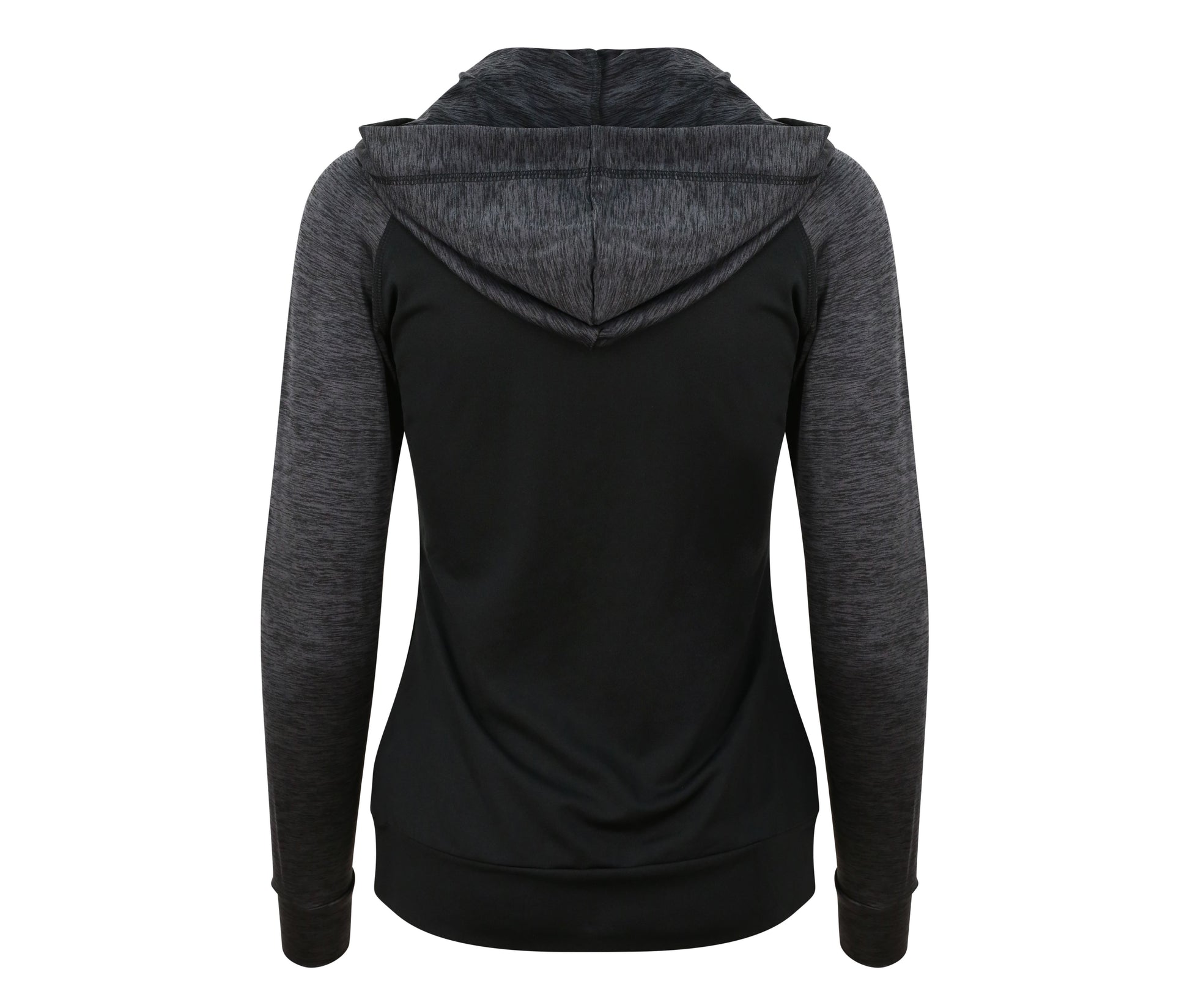 Sweat Femme Contrasté - Black / Black Slate Melange