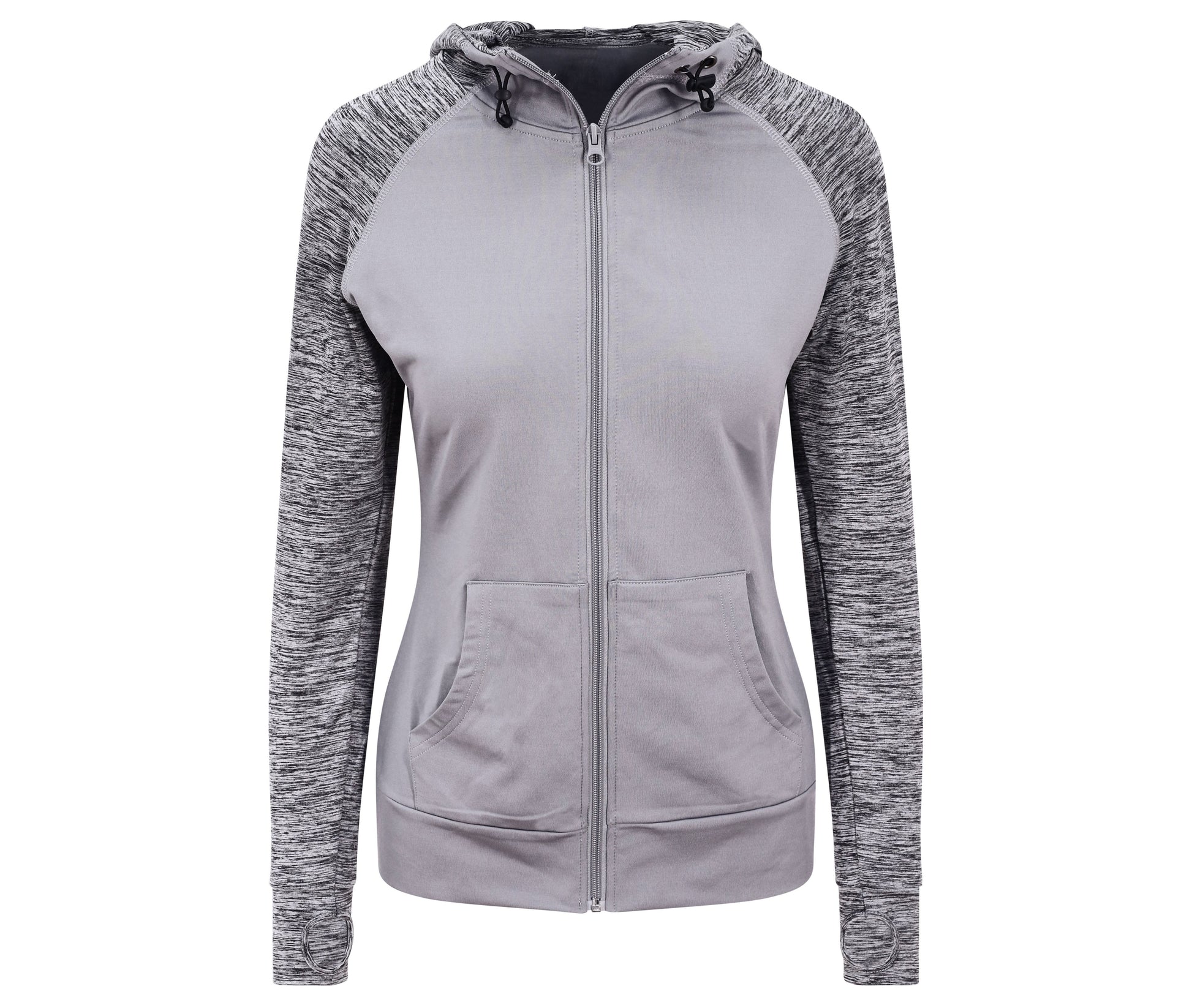 Sweat Femme Contrasté - Grey/grey Melange