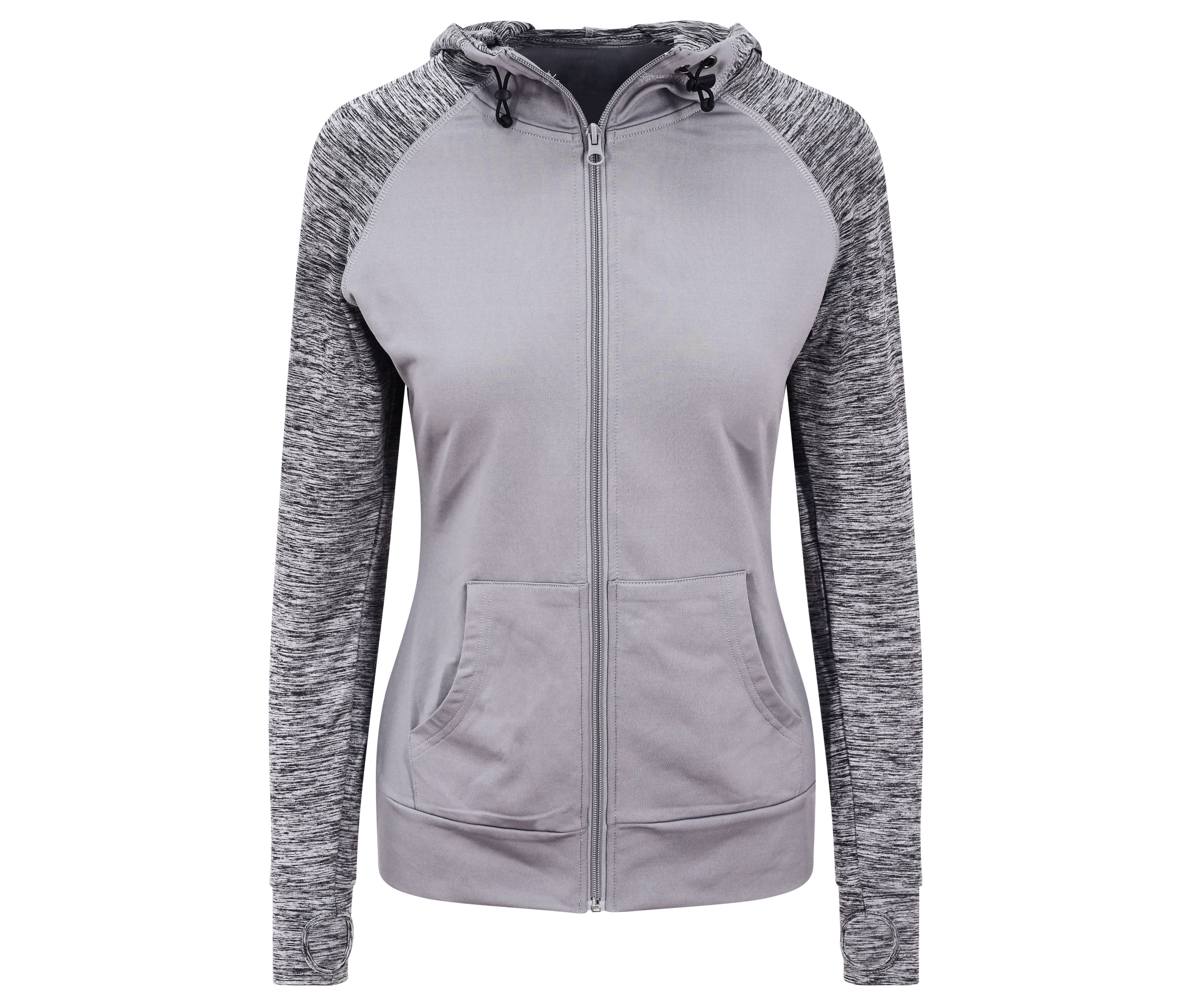 Sweat Femme Contrasté - Grey/grey Melange