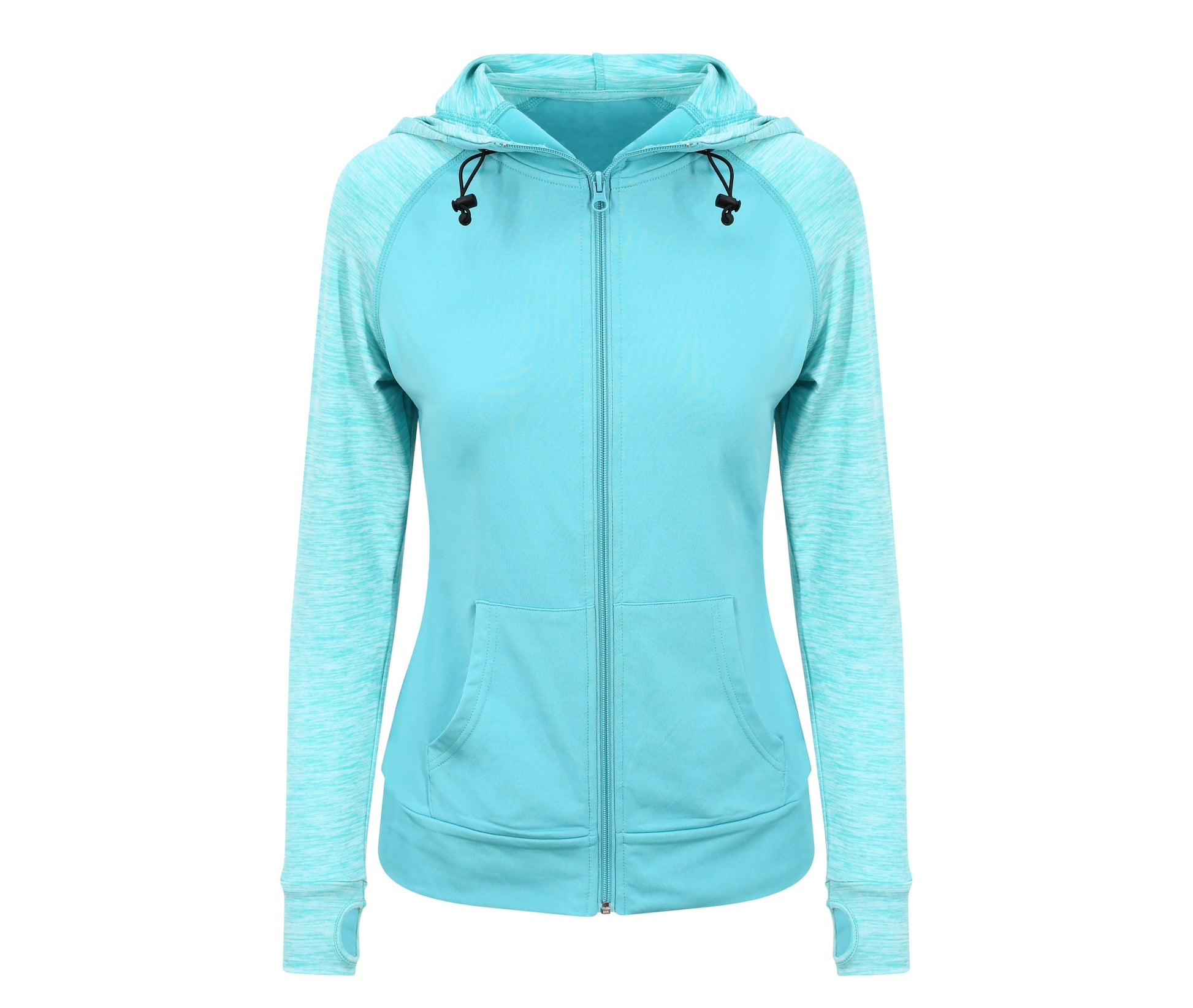 Sweat Femme Contrasté - Ocean/ocean Blue Melange