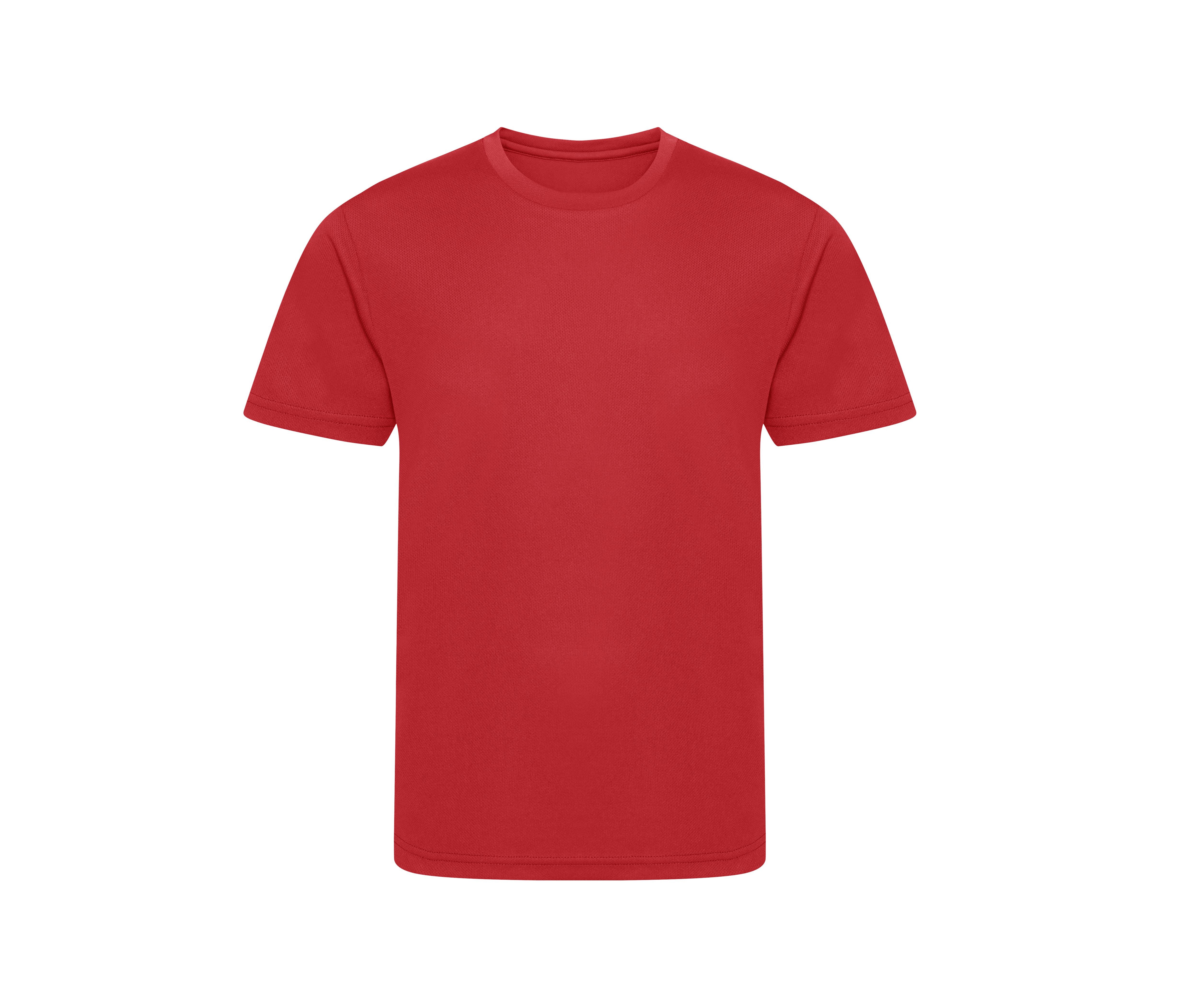 Tee-Shirt de Sport en Polyester Recyclé Enfant - Fire Red