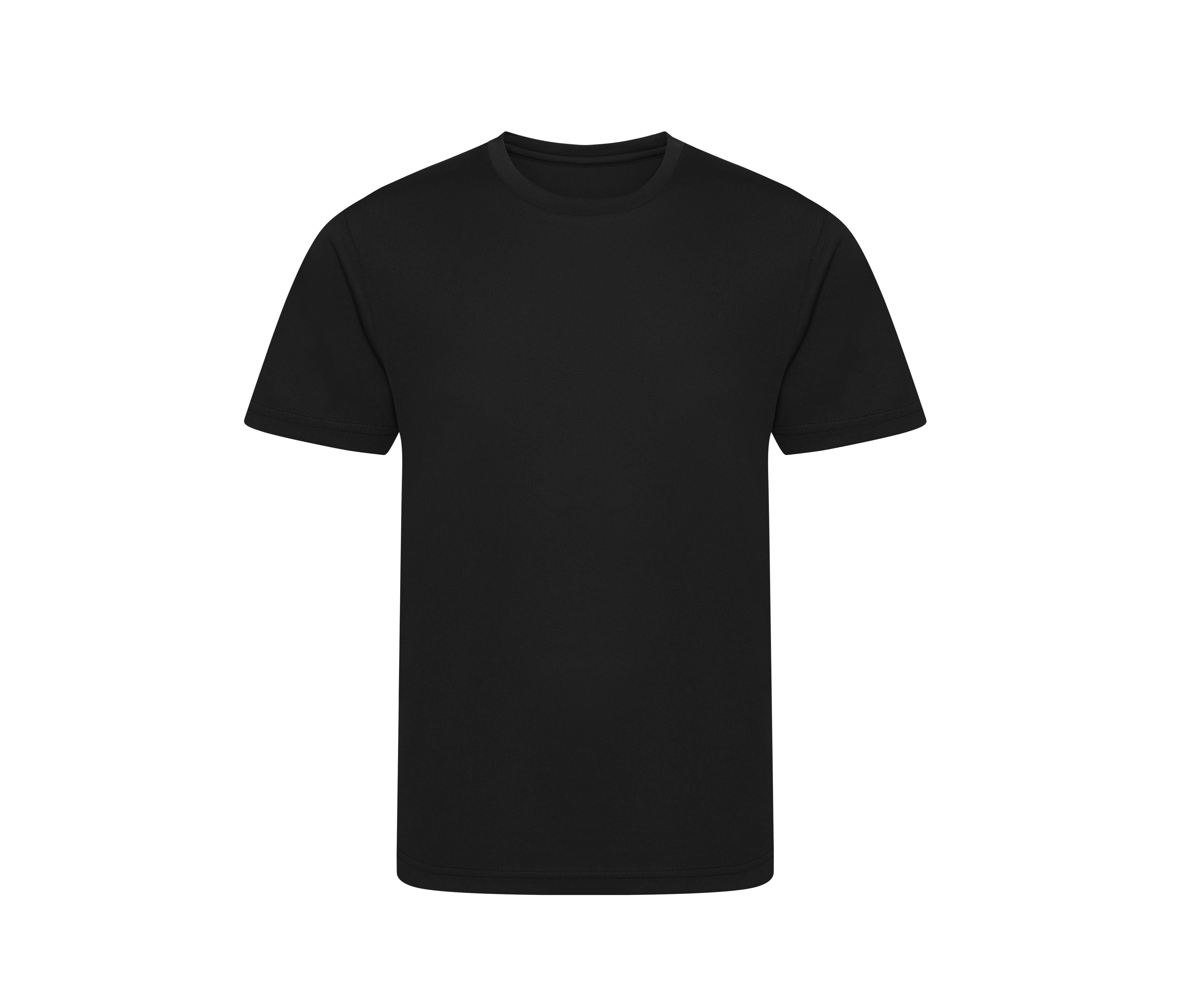 Tee-Shirt de Sport en Polyester Recyclé Enfant - Jet Black