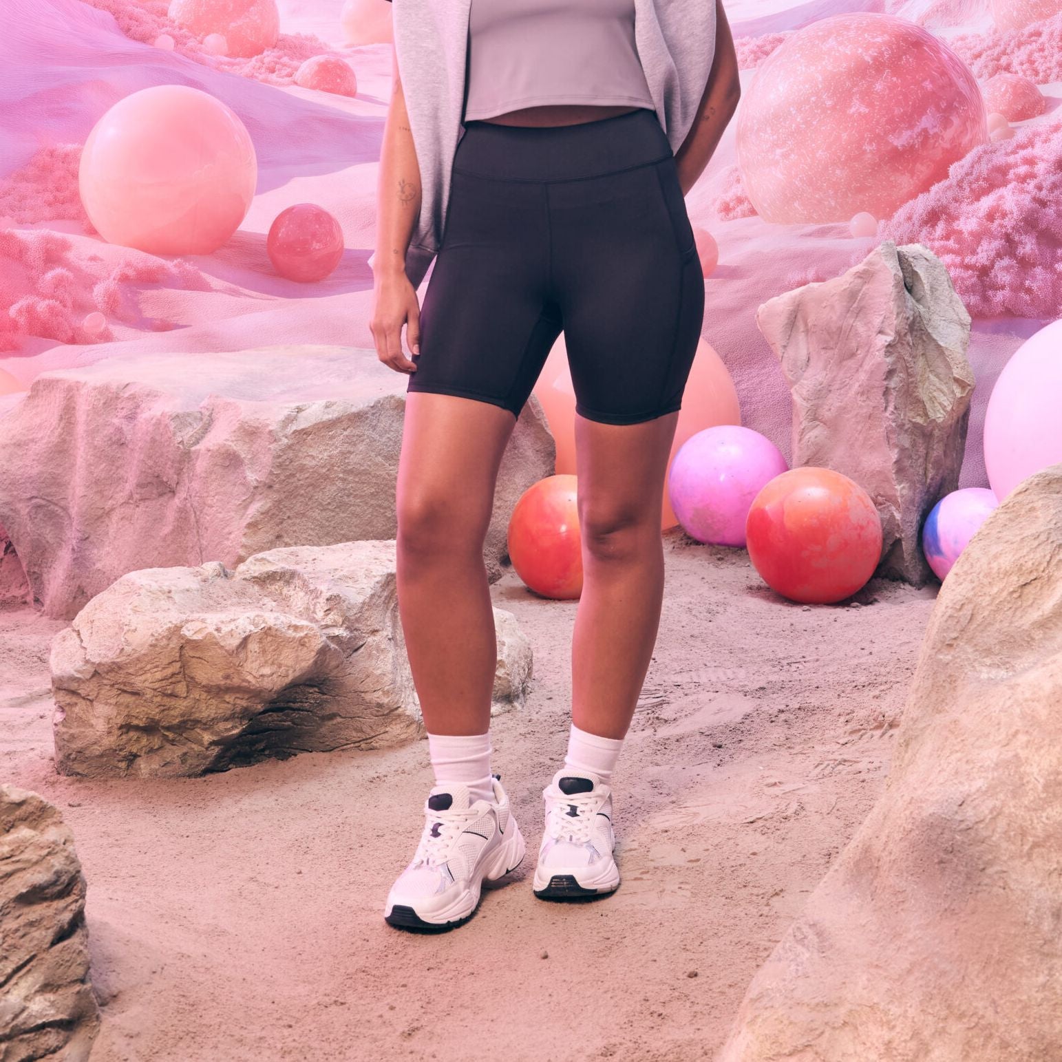 Short de sport en polyester recyclé
