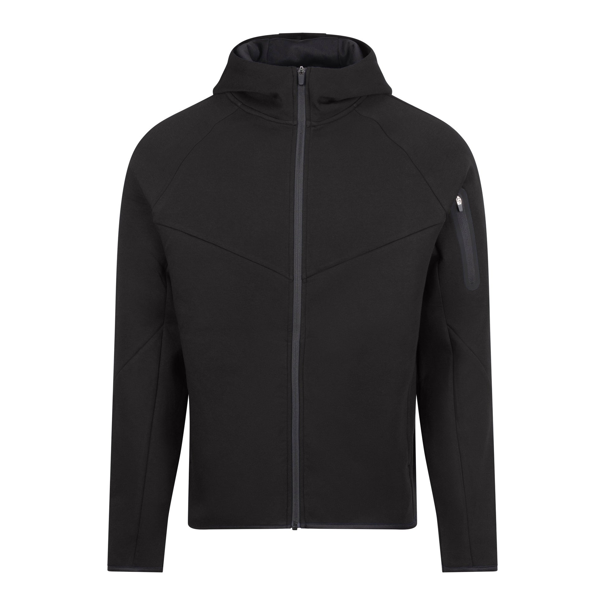 Sweat à Capuche Zippé - Jet Black