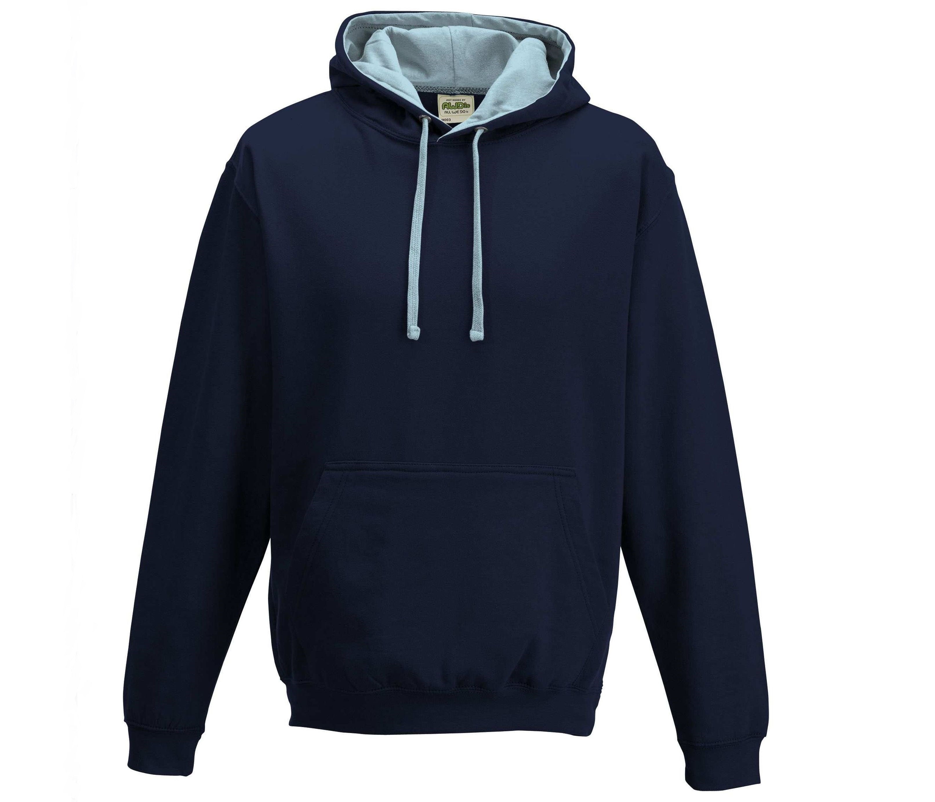 Sweat Capuche Contrastée - New French Navy / Sky Blue