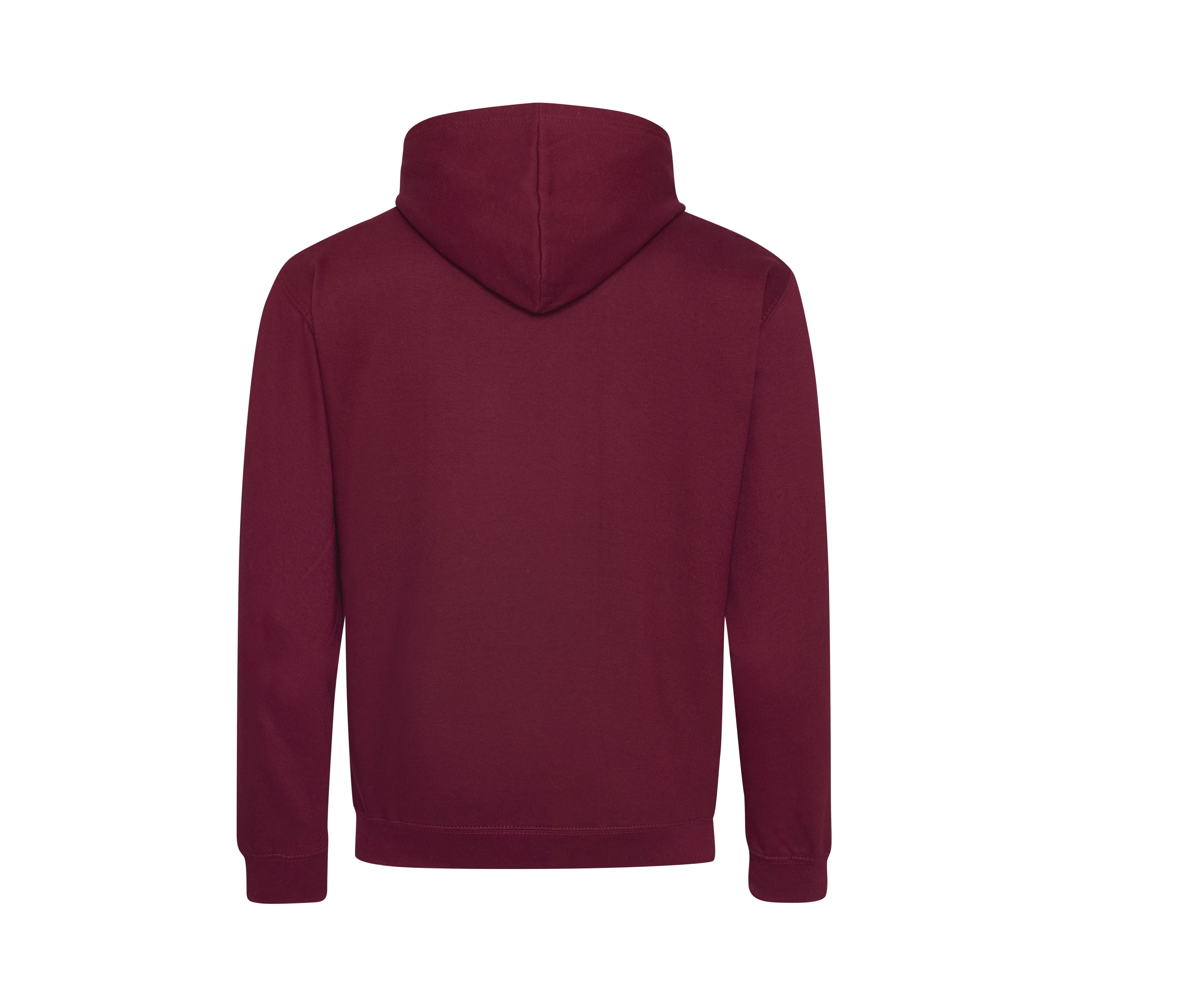 Sweat Capuche Contrastée - Burgundy/charcoal