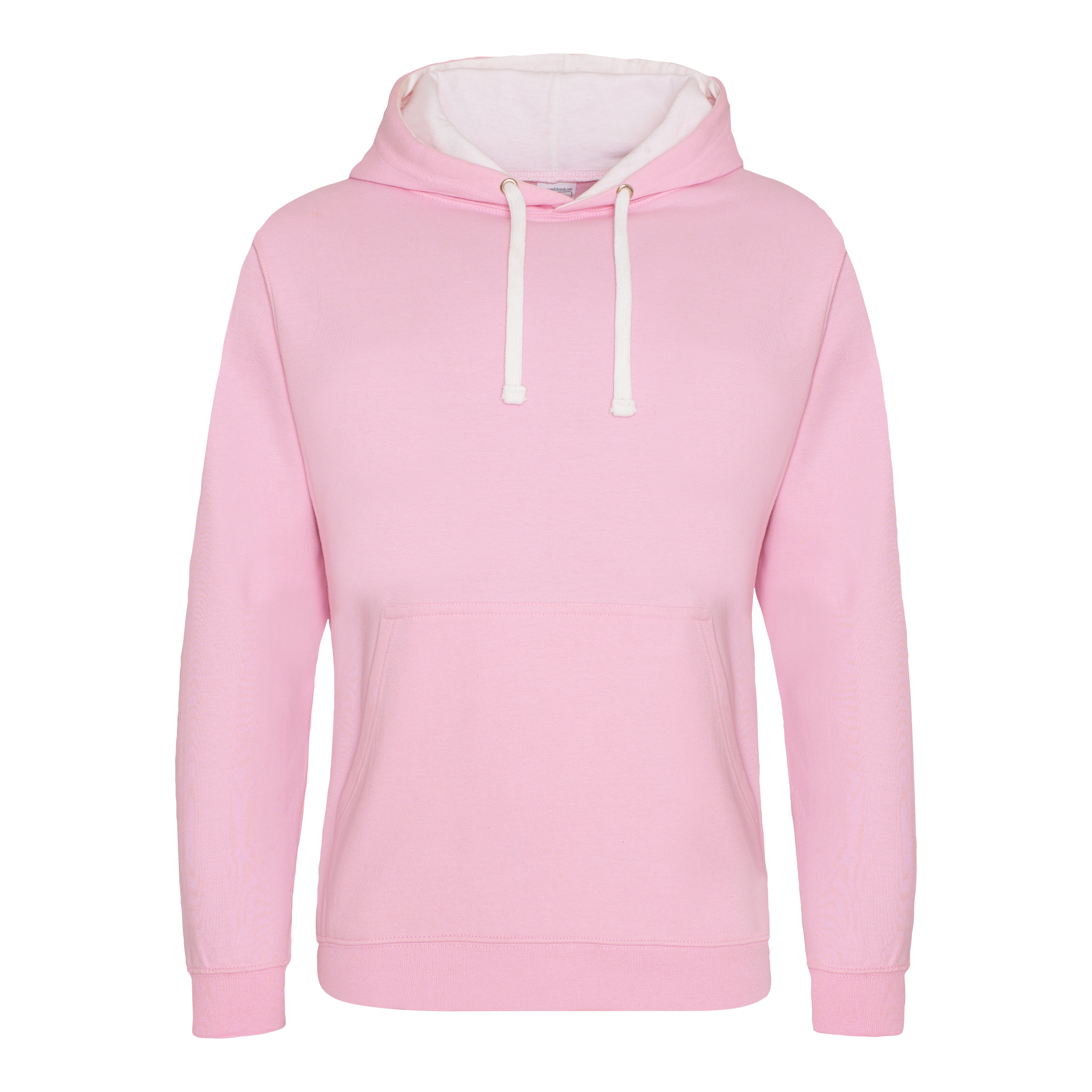 Sweat Capuche Contrastée - Baby Pink/arctic White