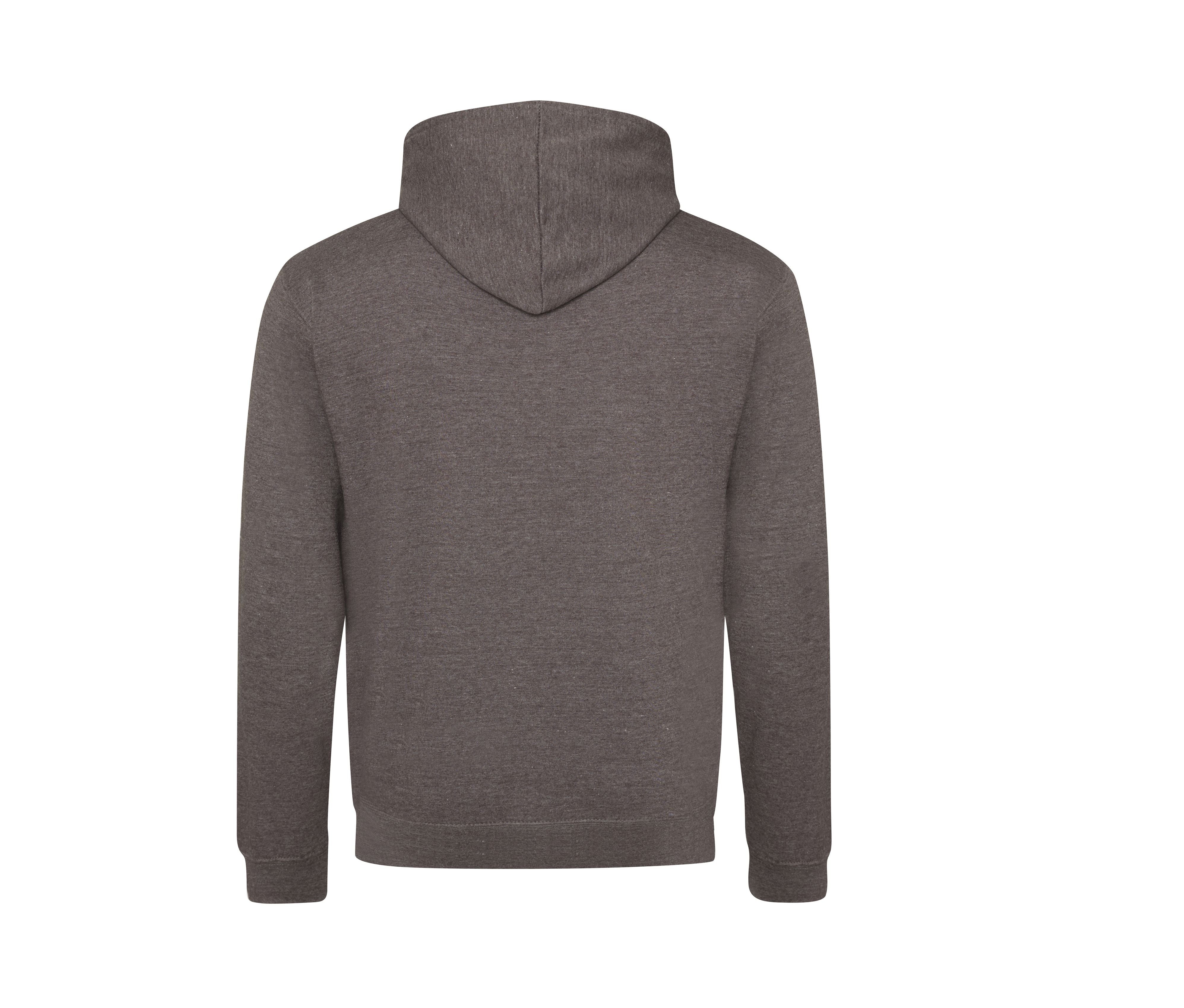 Sweat Capuche Contrastée - Charcoal/orange Crush