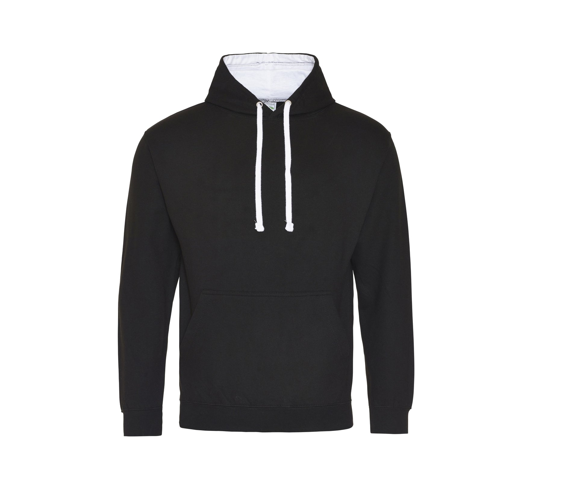 Sweat Capuche Contrastée - Jet Black/arctic White