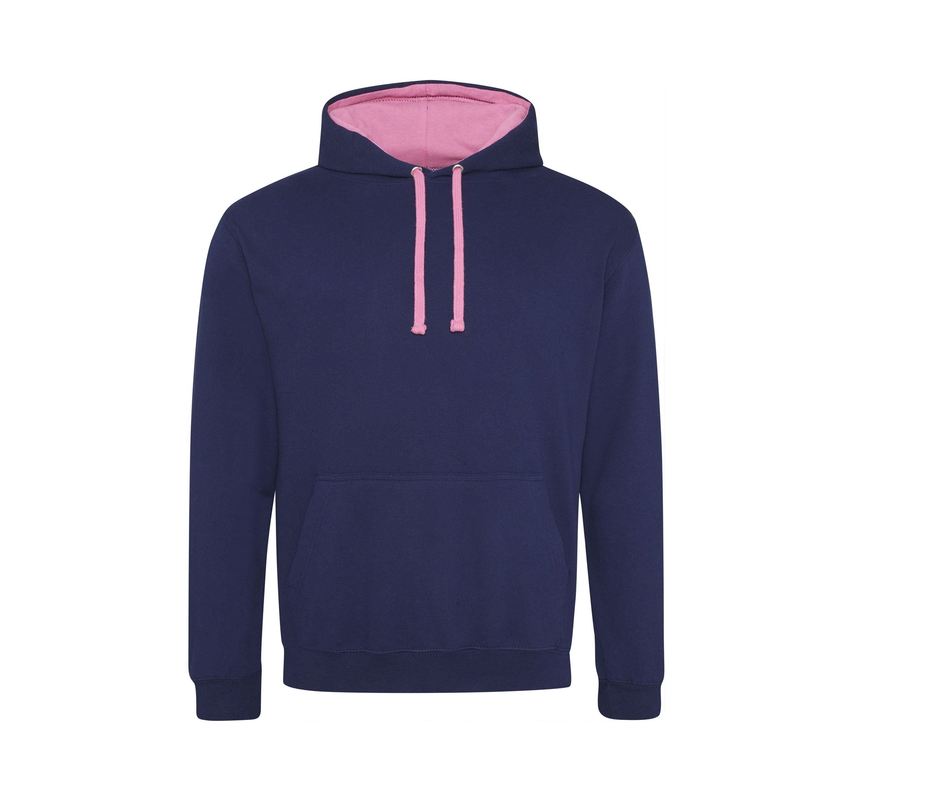 Sweat Capuche Contrastée - Oxford Navy/candyfloss Pink
