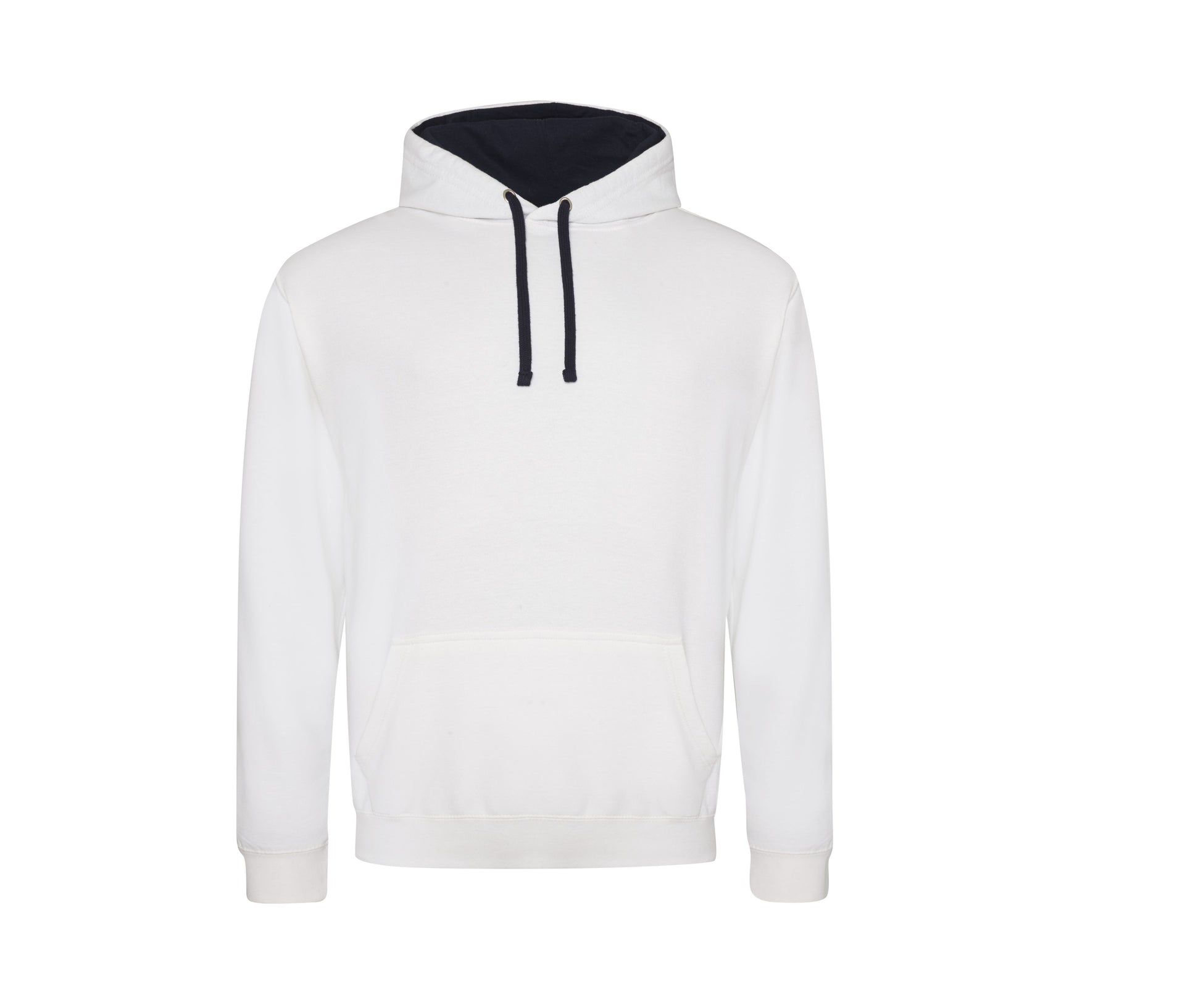 Sweat Capuche Contrastée - Arctic White/french Navy