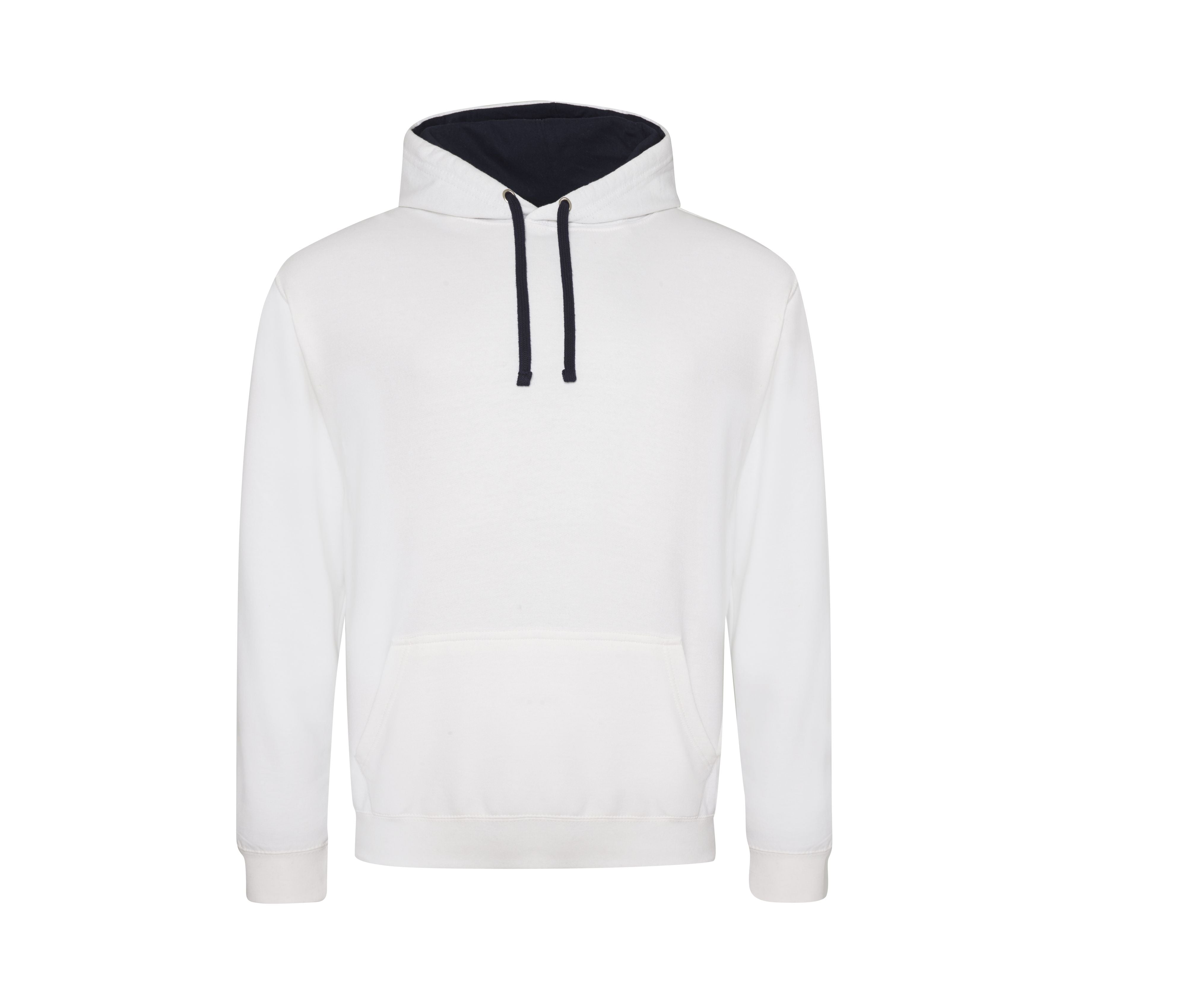 Sweat Capuche Contrastée - Arctic White/french Navy