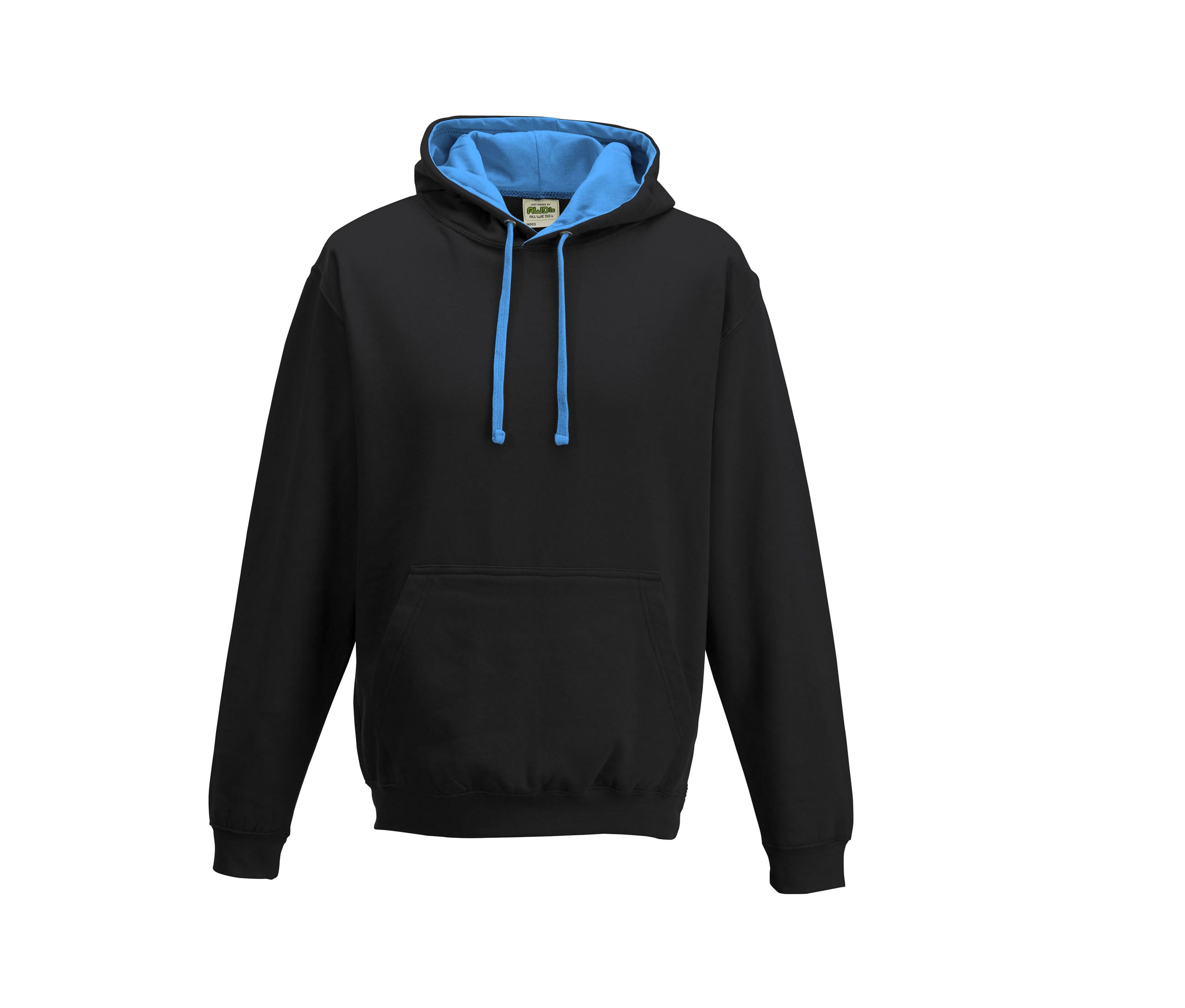Sweat Capuche Contrastée - Jet Black/sapphire