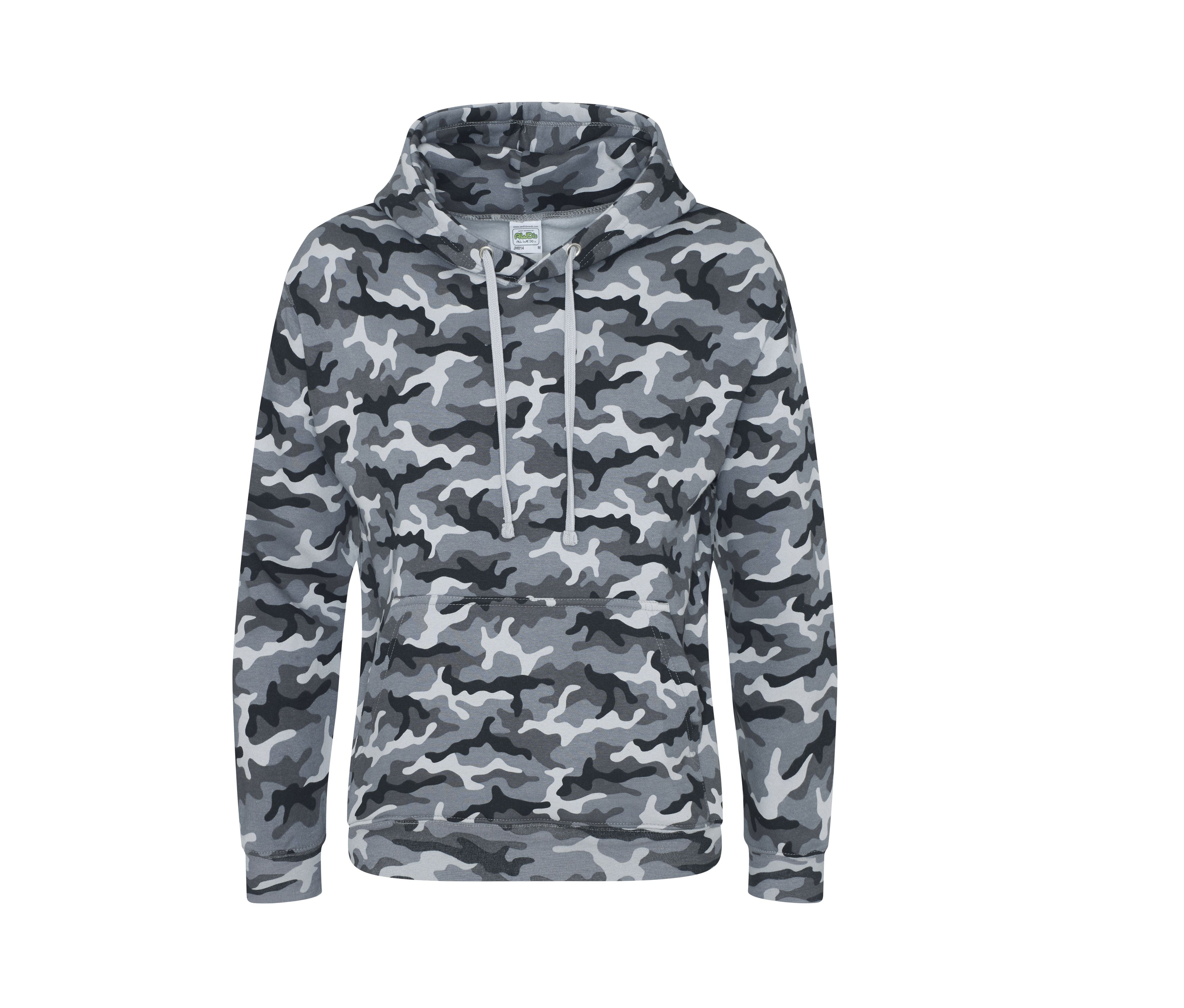 Sweat Capuche Camouflage - Grey Camo