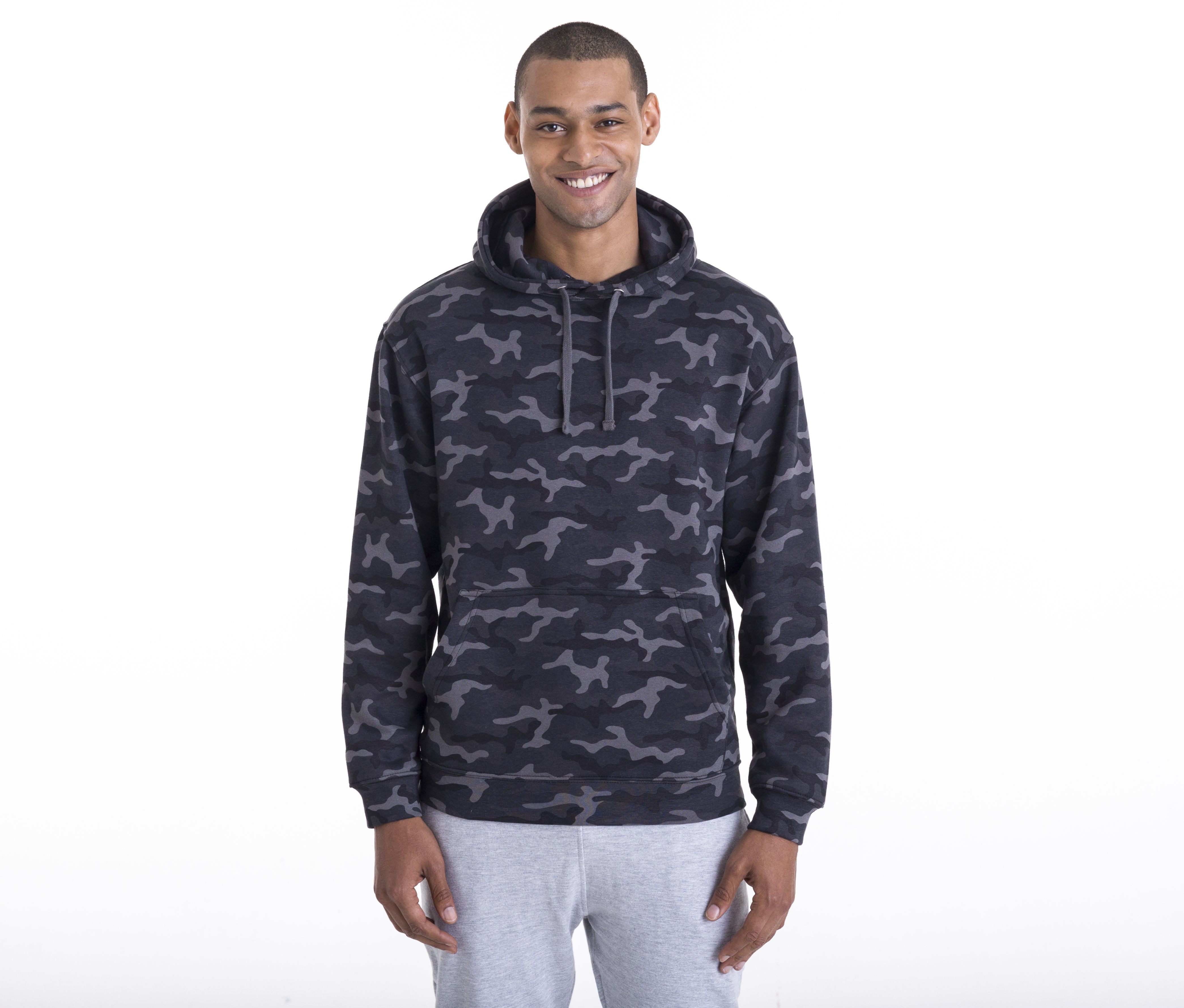 Sweat capuche camouflage