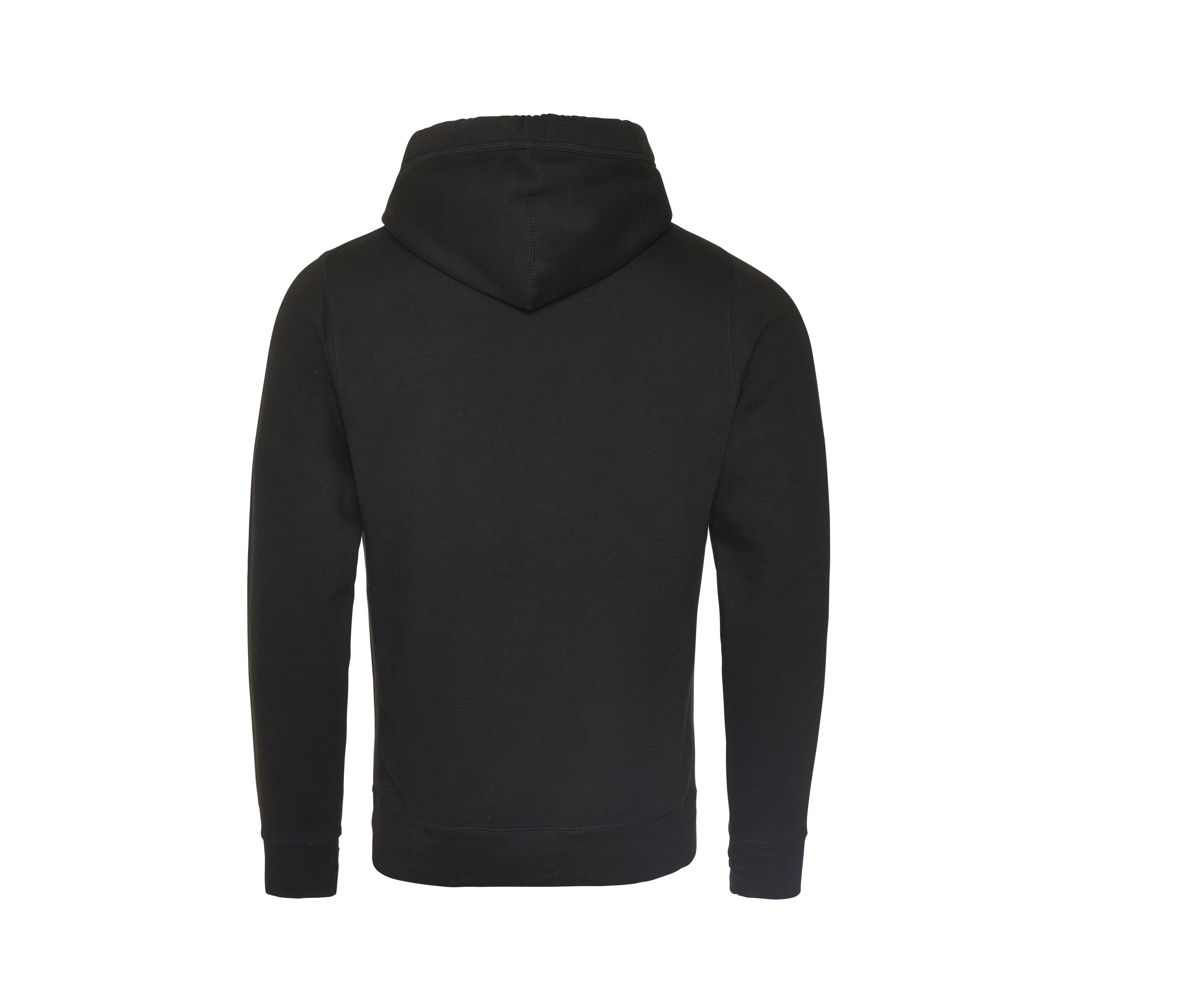 Sweat Col Croisé - Jet Black