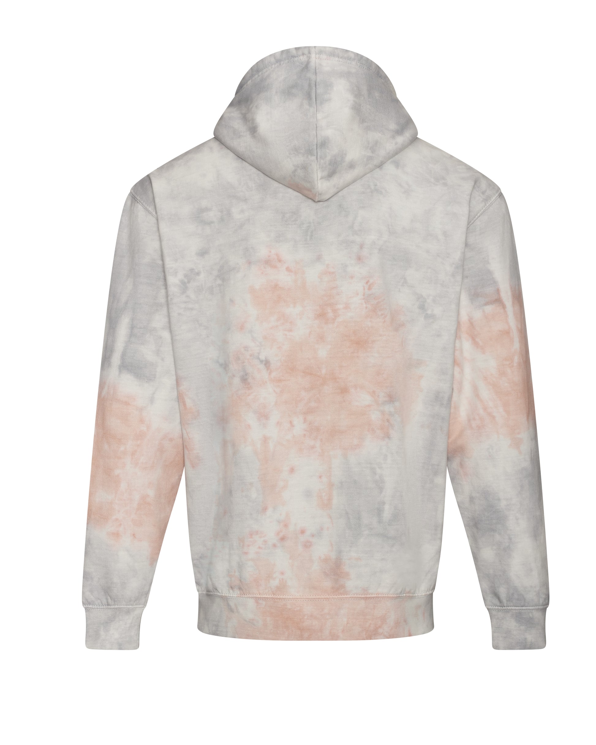 Sweat à Capuche Tie-Dye - Grey Pink Marble