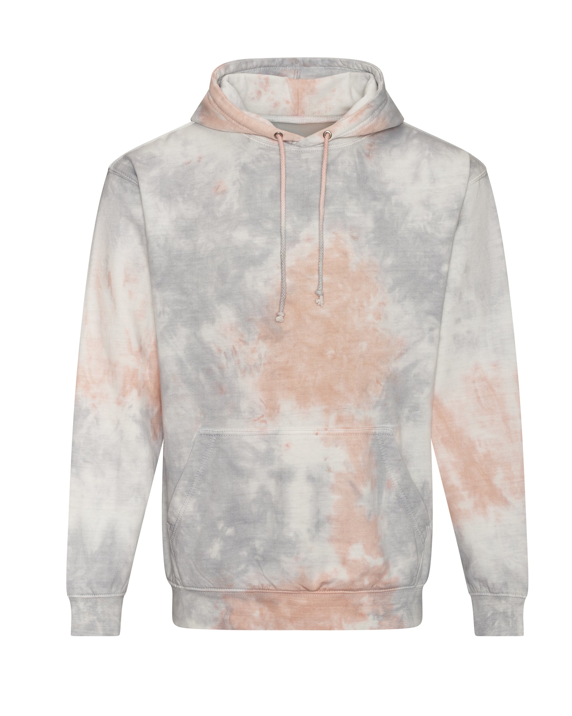 Sweat à Capuche Tie-Dye - Grey Pink Marble