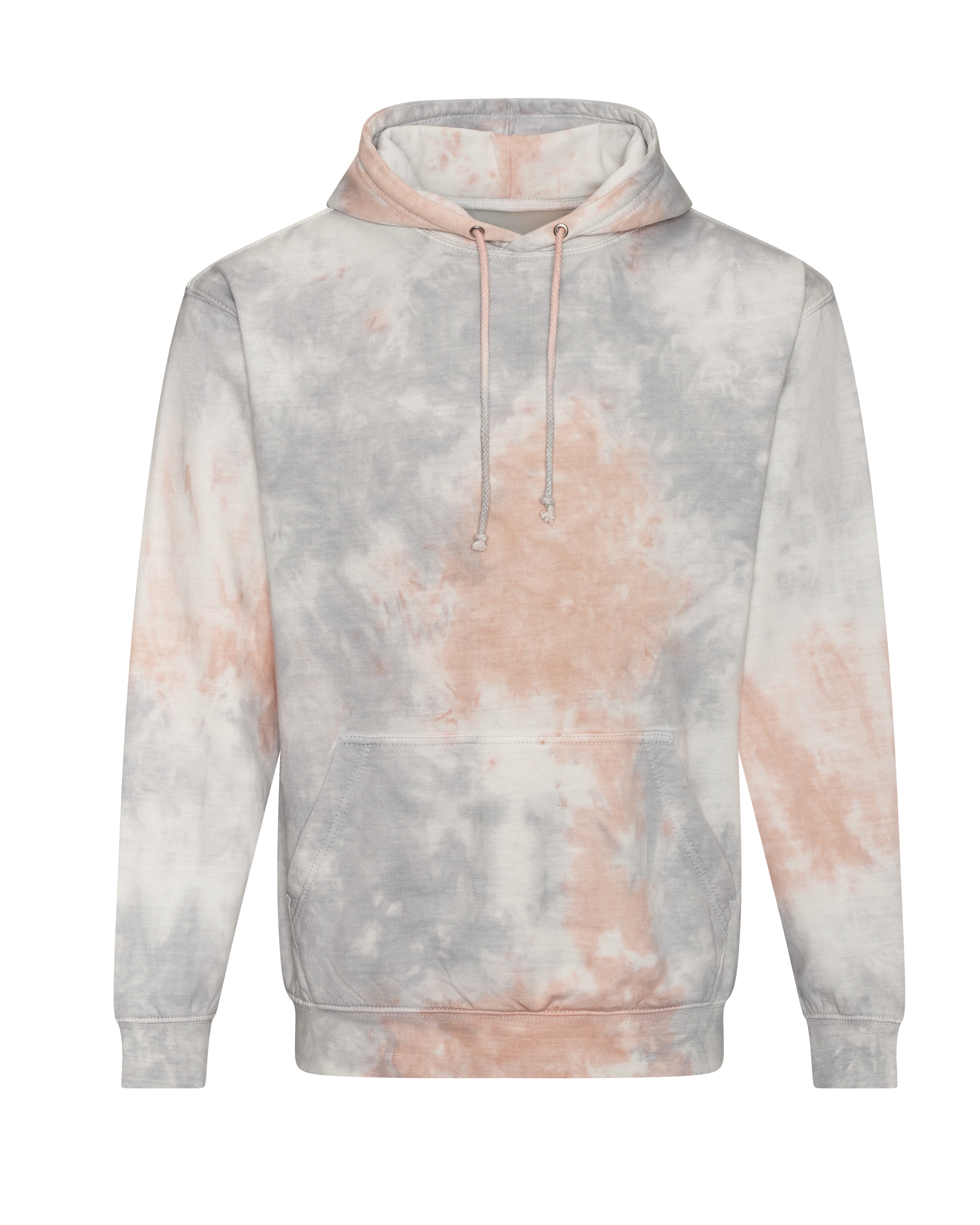 Sweat à Capuche Tie-Dye - Grey Pink Marble