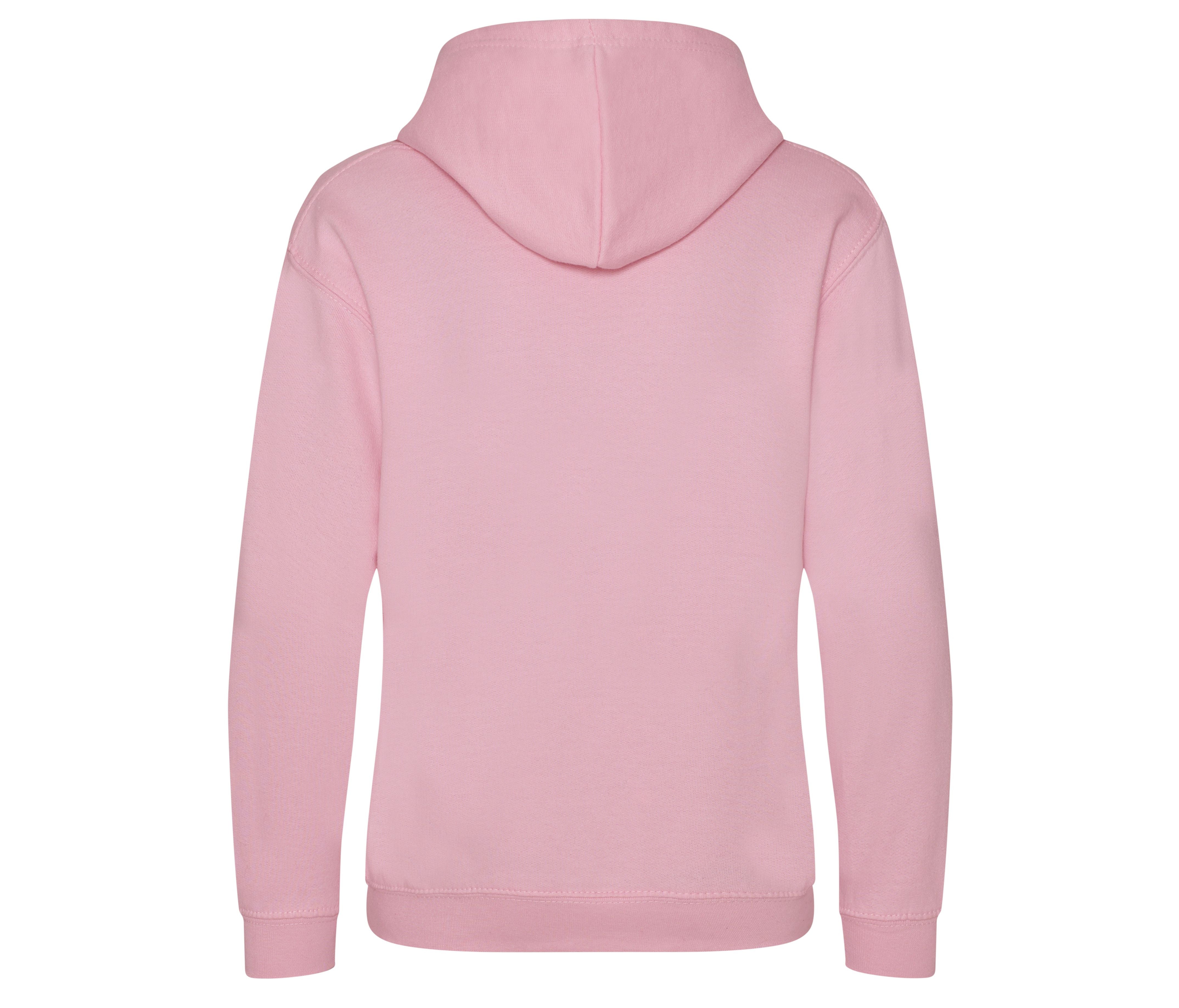 Sweat Enfant Capuche Contrastée - Baby Pink/arctic White
