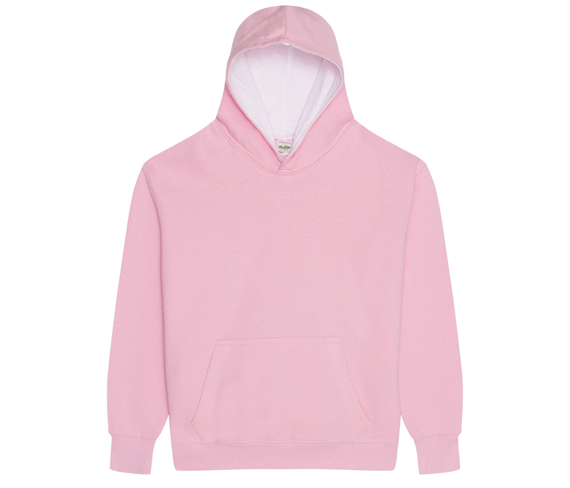 Sweat Enfant Capuche Contrastée - Baby Pink/arctic White