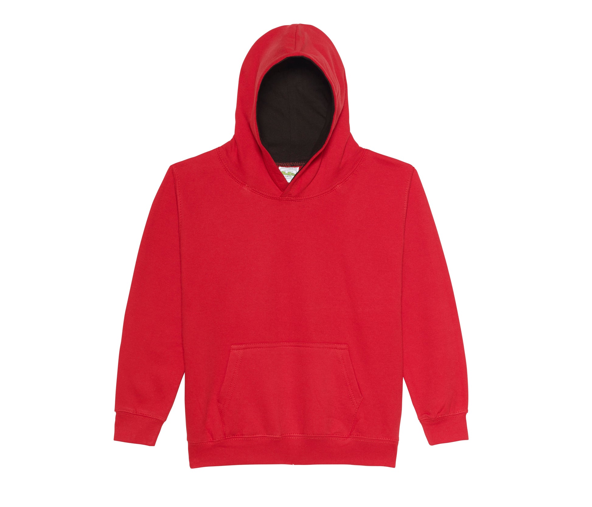 Sweat Enfant Capuche Contrastée - Fire Red/jet Black