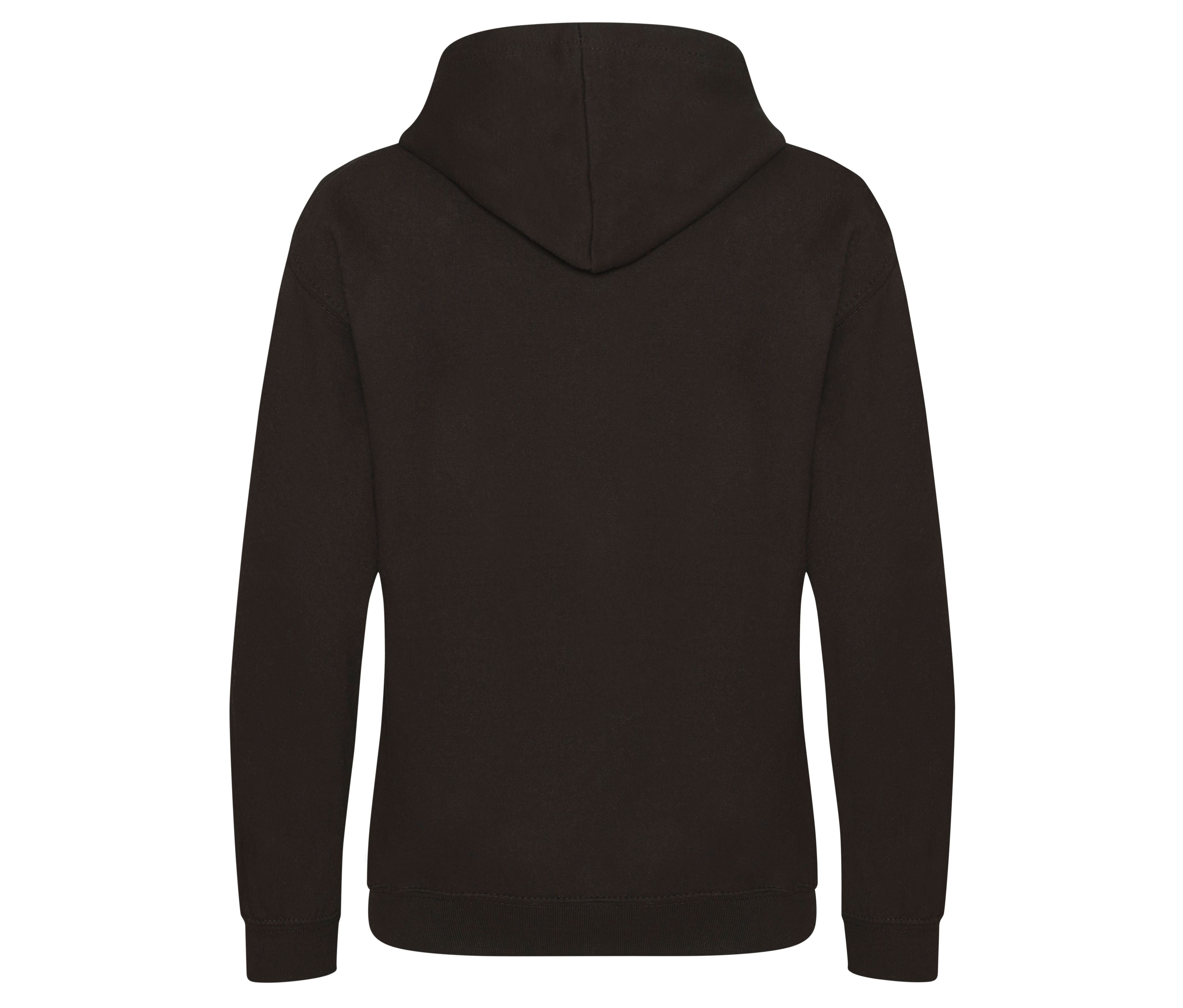 Sweat Enfant Capuche Contrastée - Jet Black/fire Red