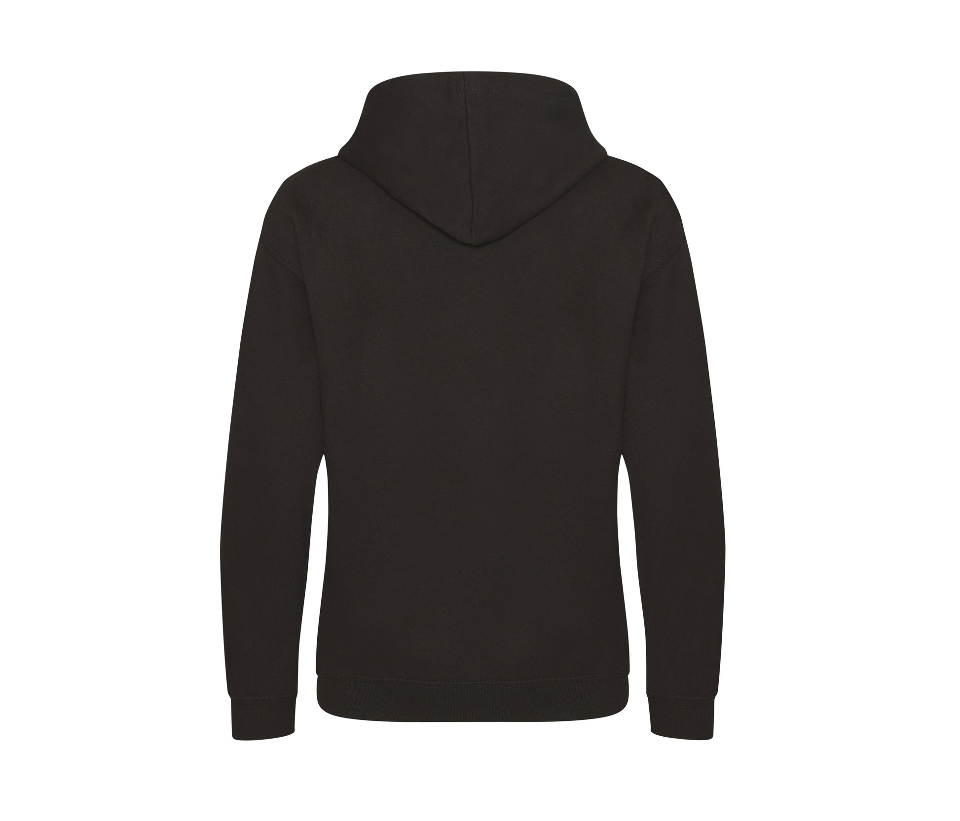 Sweat Enfant Capuche Contrastée - Jet Black/orange Crush