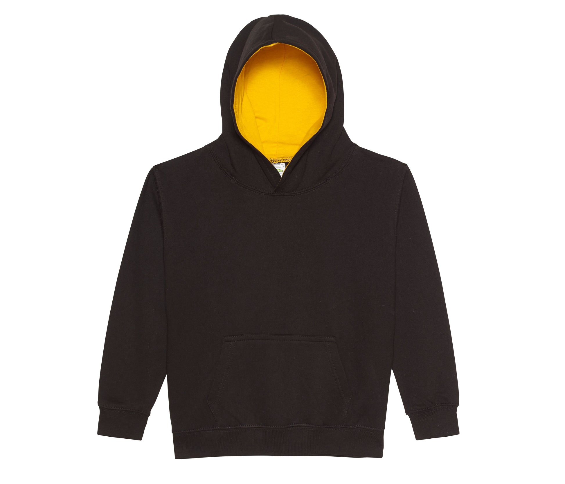 Sweat Enfant Capuche Contrastée - Jet Black/gold