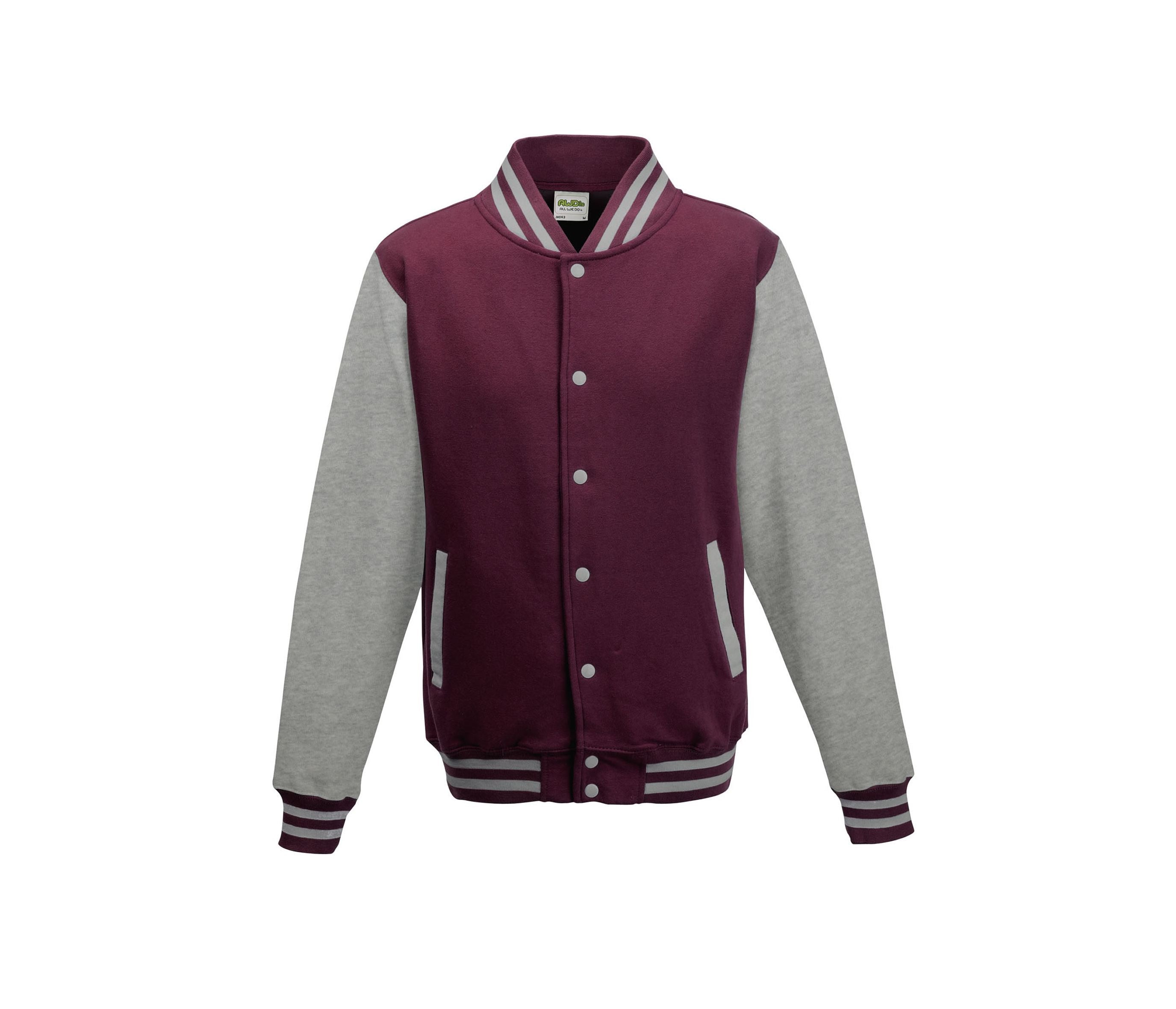 Sweat Baseball Enfant - Burgundy/heather Grey