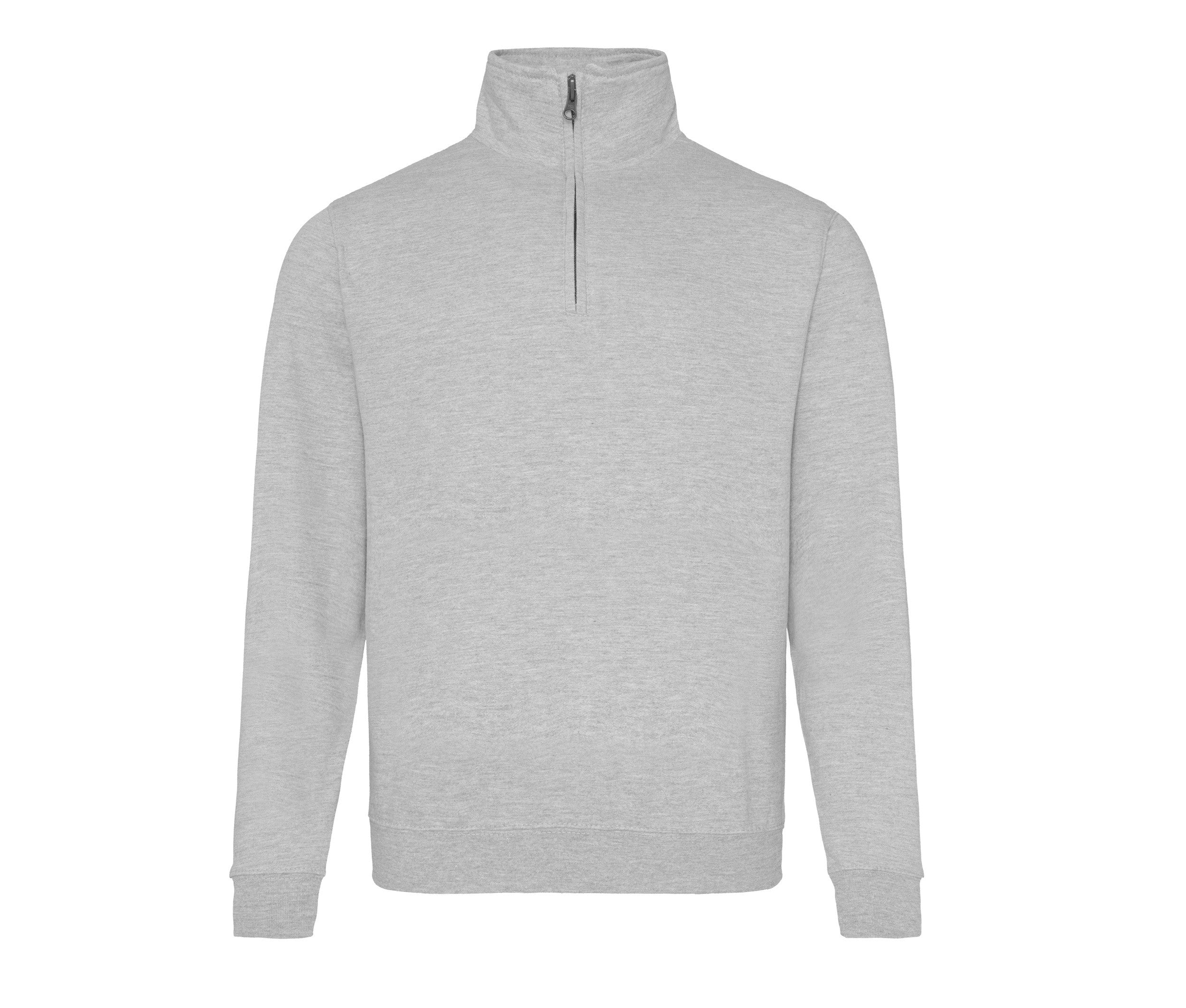 Sweat Col Zippé - Heather Grey