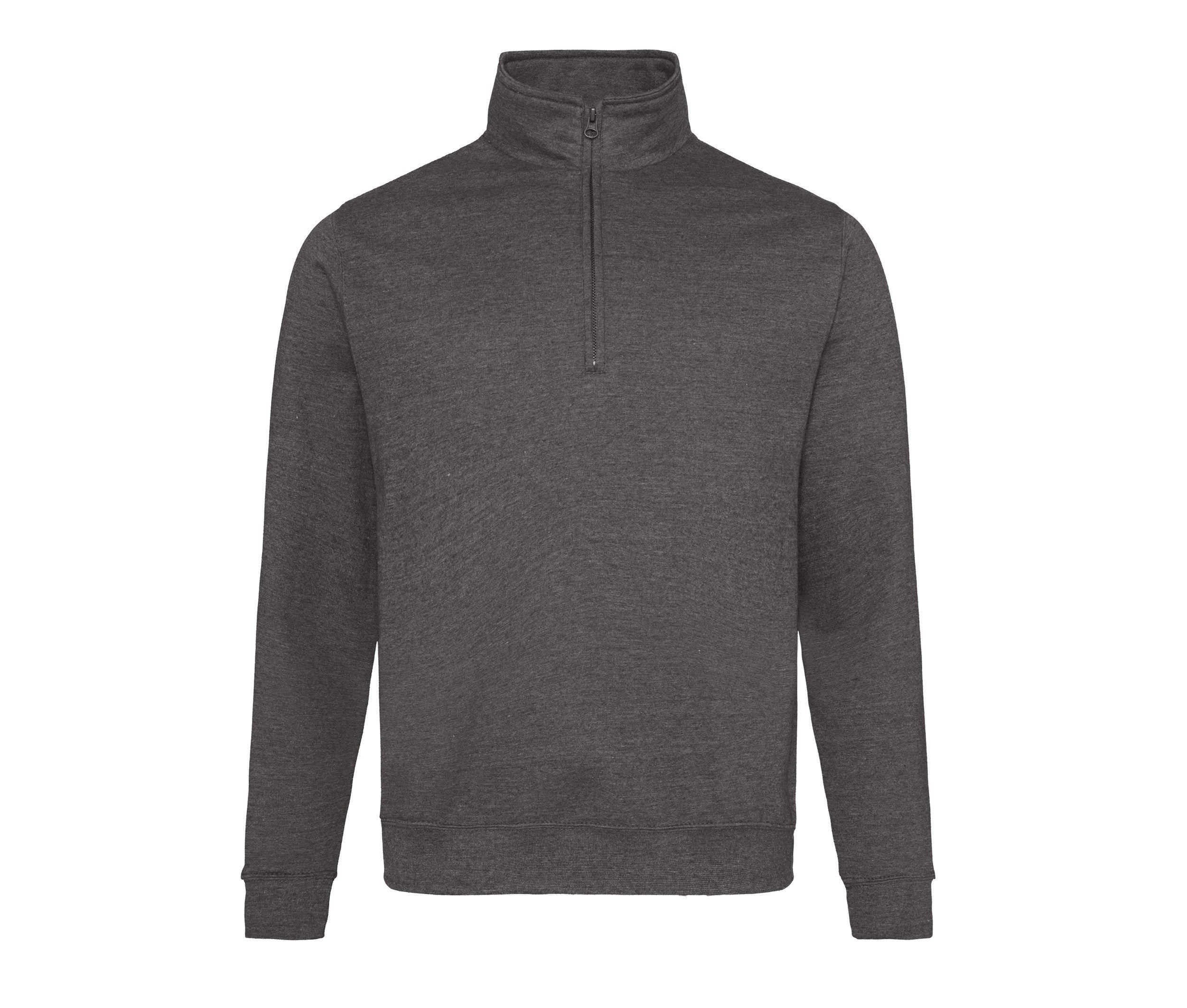 Sweat Col Zippé - Charcoal