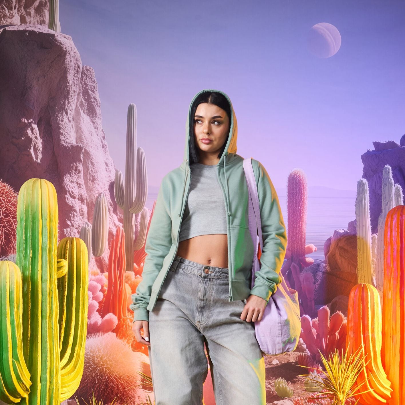 Sweat zippé femme