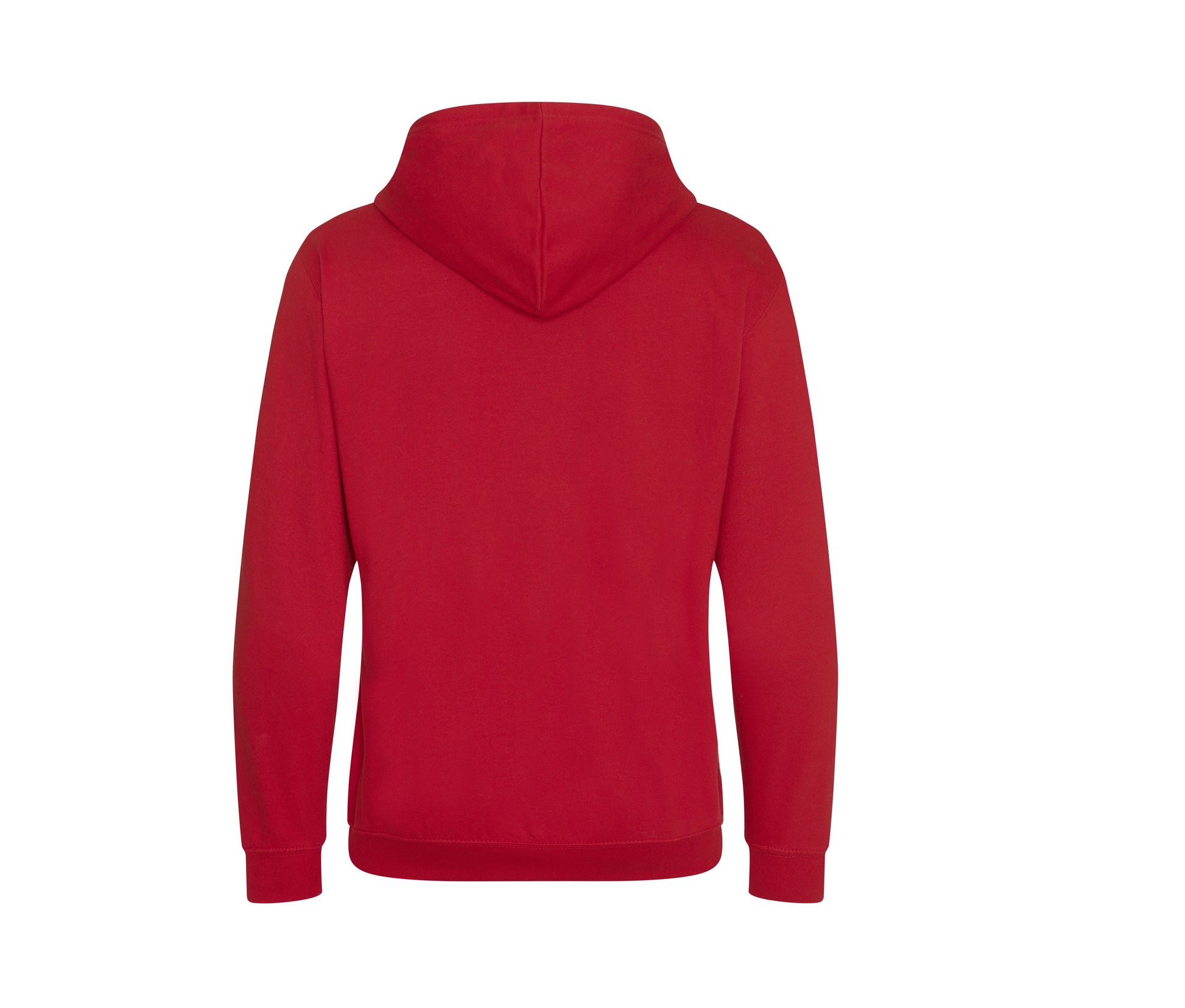 Sweat Capuche Zippé Contrasté - Fire Red/arctic White