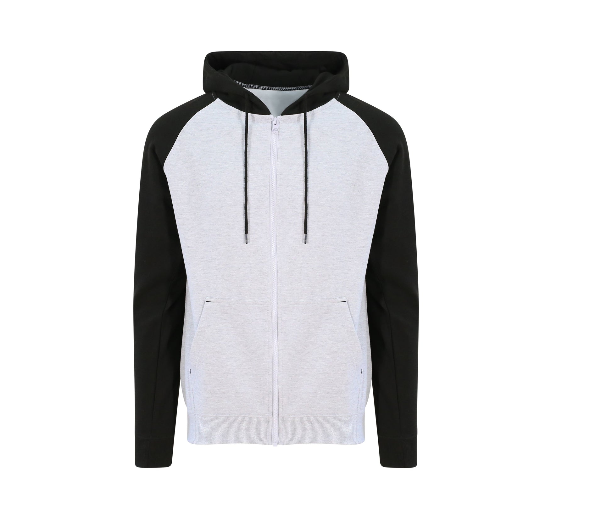 Sweat Baseball Zippé - Heather Grey / Black