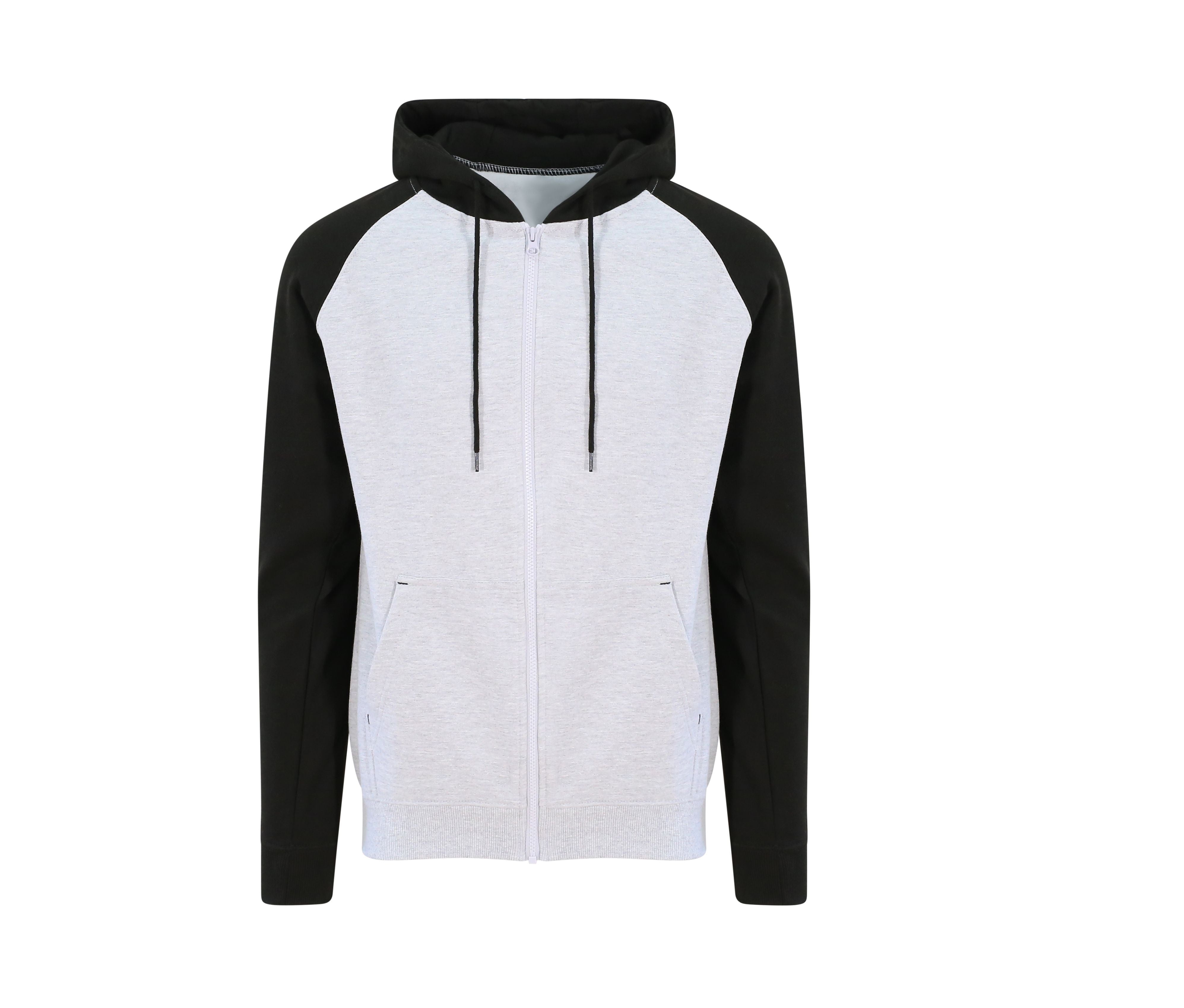Sweat Baseball Zippé - Heather Grey / Black