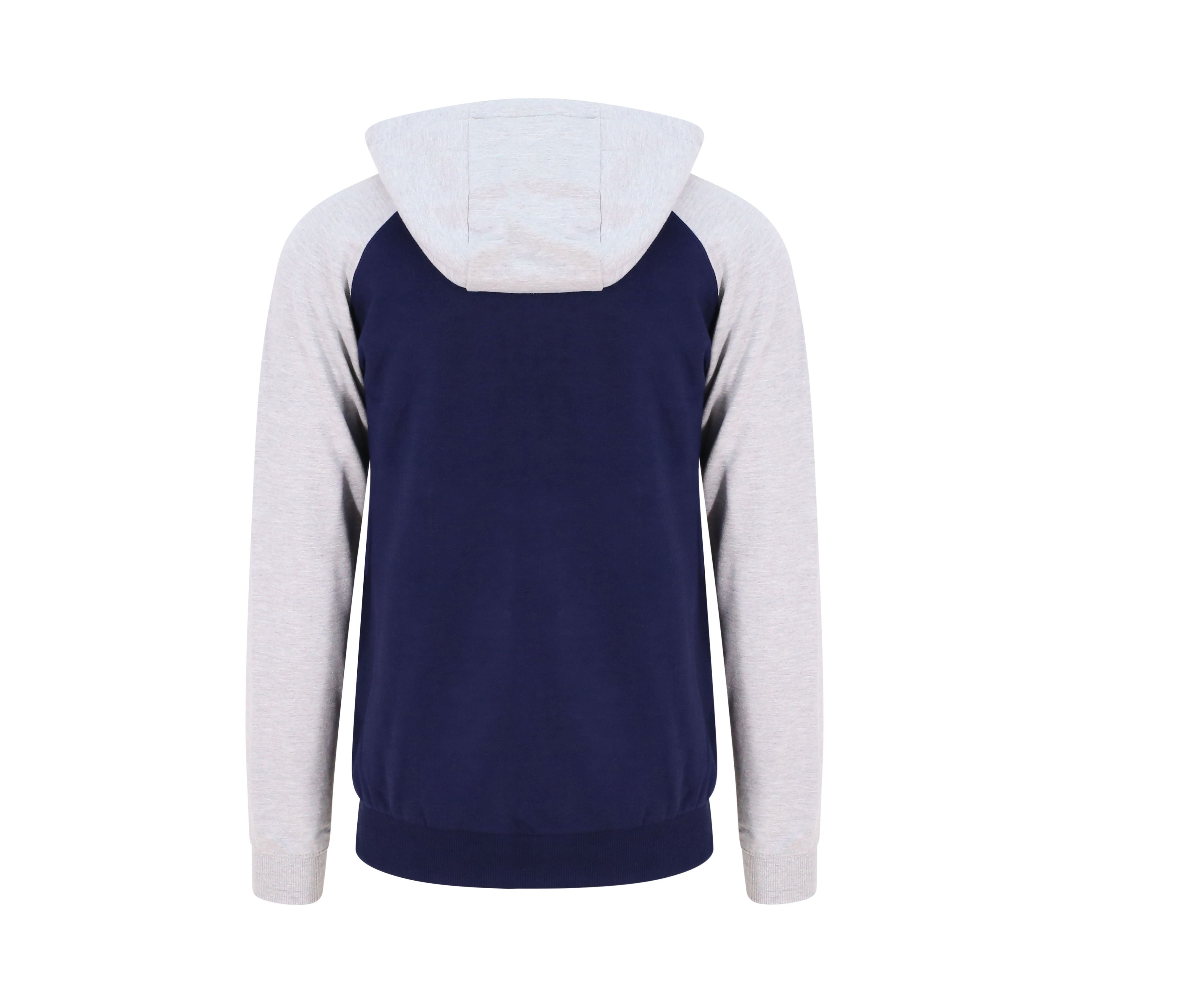 Sweat Baseball Zippé - Oxford Navy/heather Grey