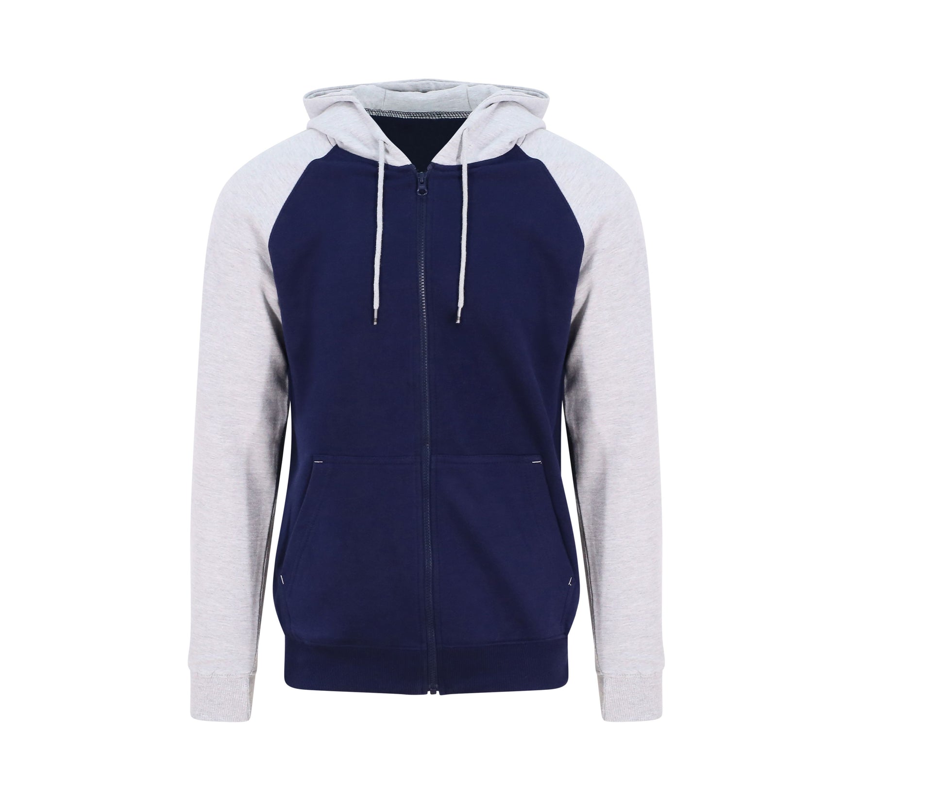 Sweat Baseball Zippé - Oxford Navy/heather Grey
