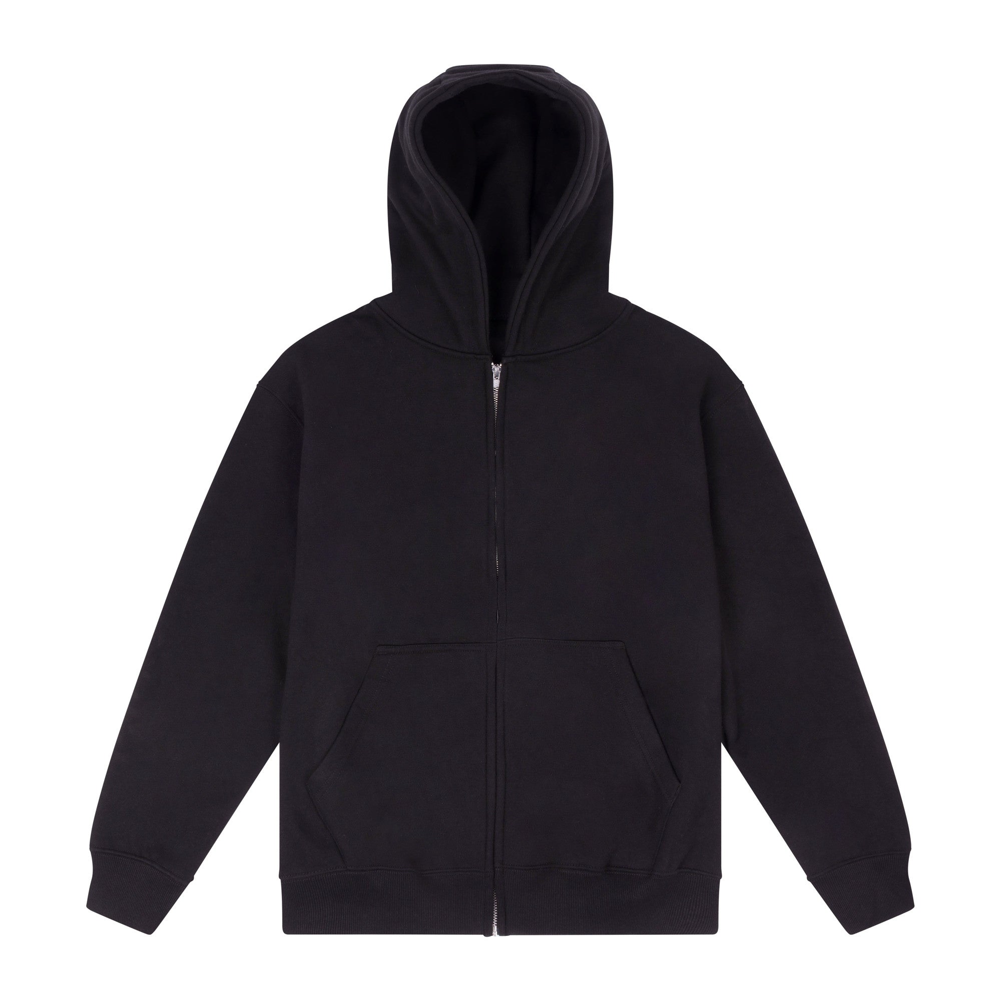 Sweat à Capuche Zippé - Deep Black