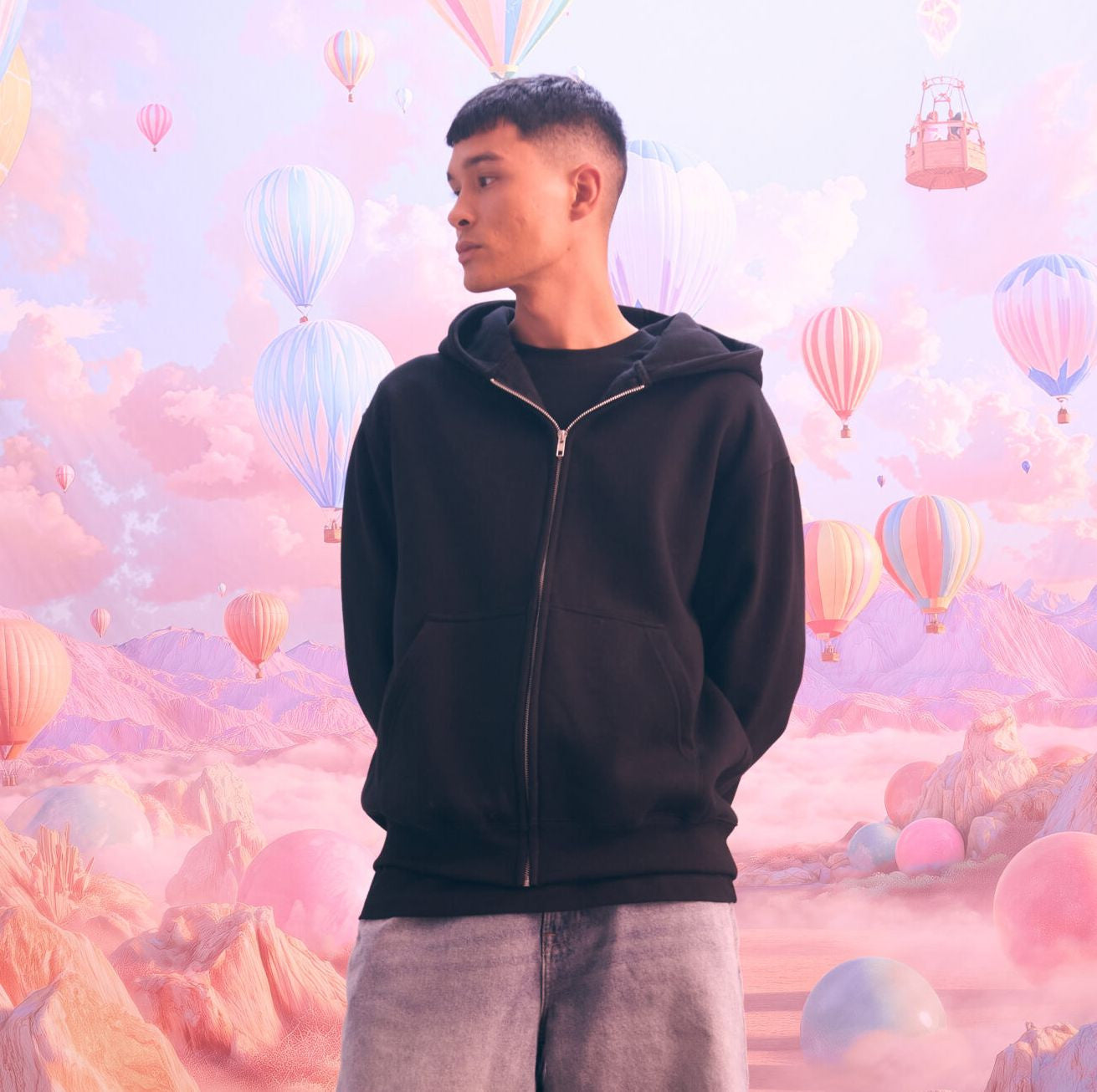 Sweat à capuche zippé