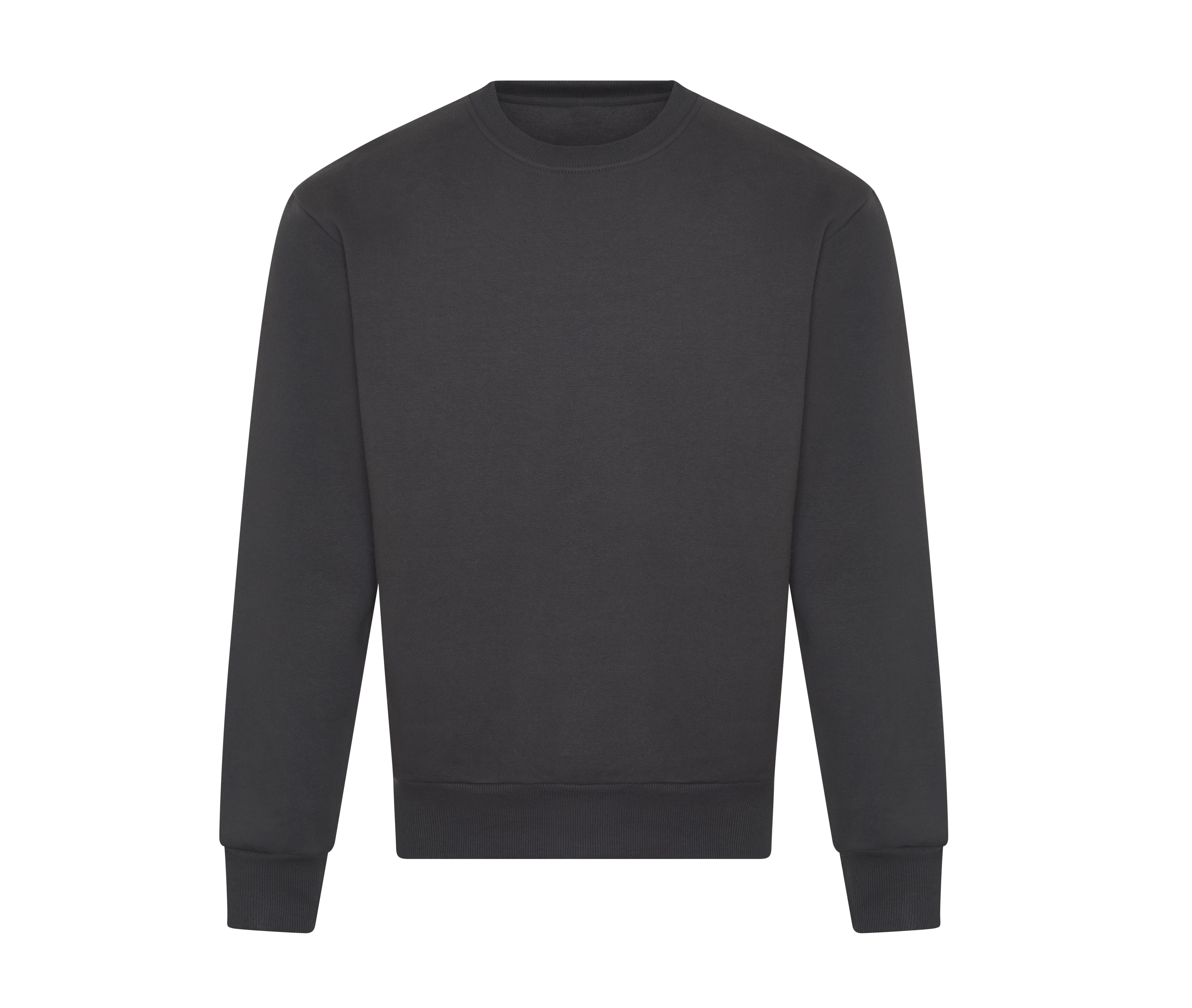 Sweat Col Rond Lourd - Solid Charcoal