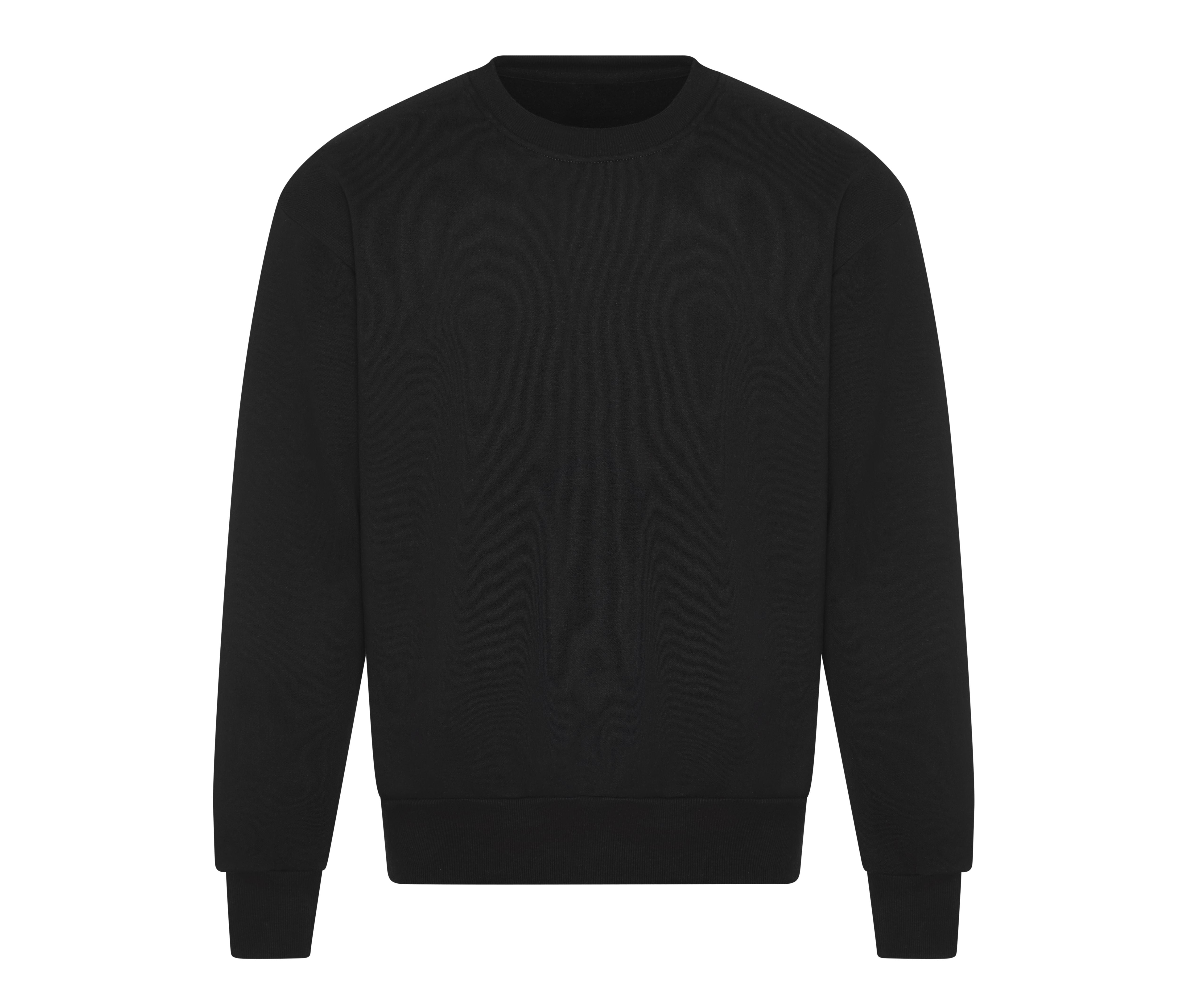 Sweat Col Rond Lourd - Deep Black