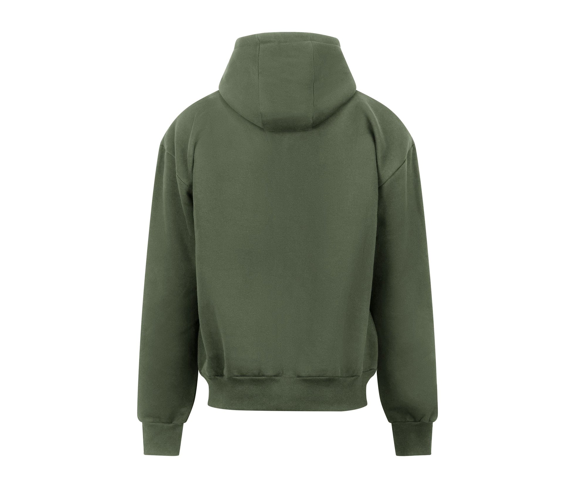 Sweat Capuche Zippé Lourd - Earthy Green