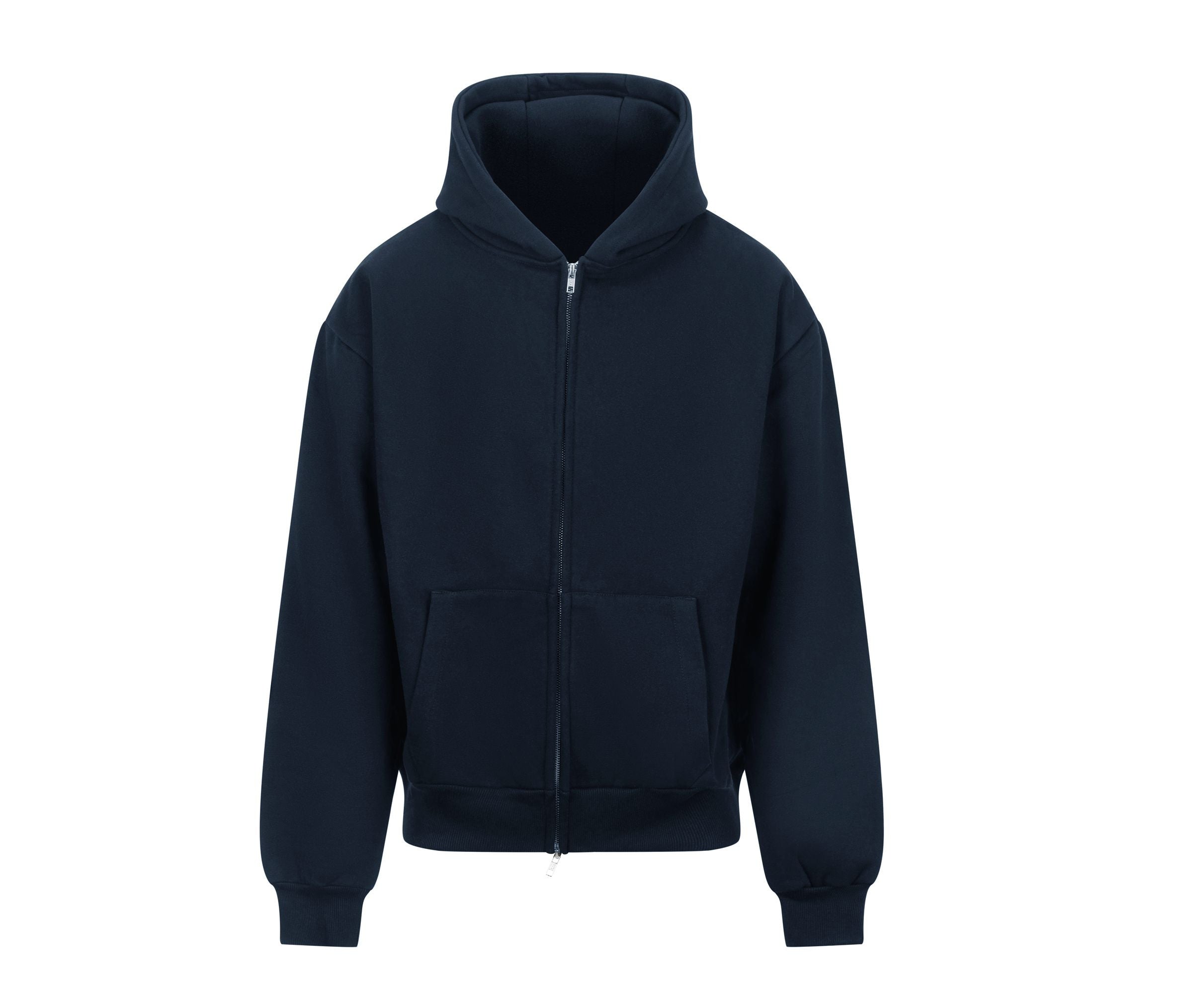 Sweat Capuche Zippé Lourd - New French Navy