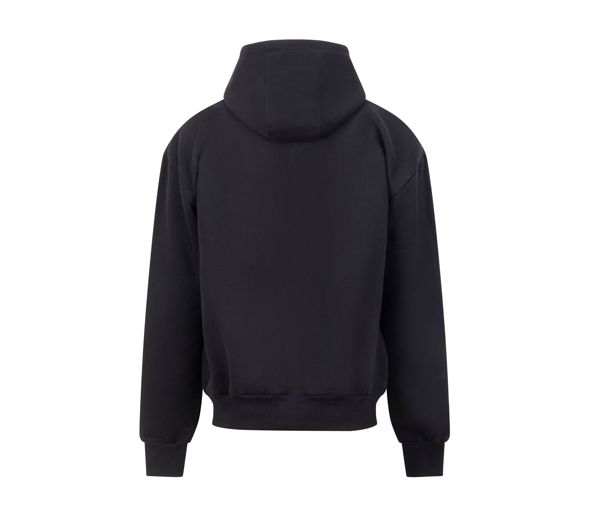 Sweat Capuche Zippé Lourd - Deep Black