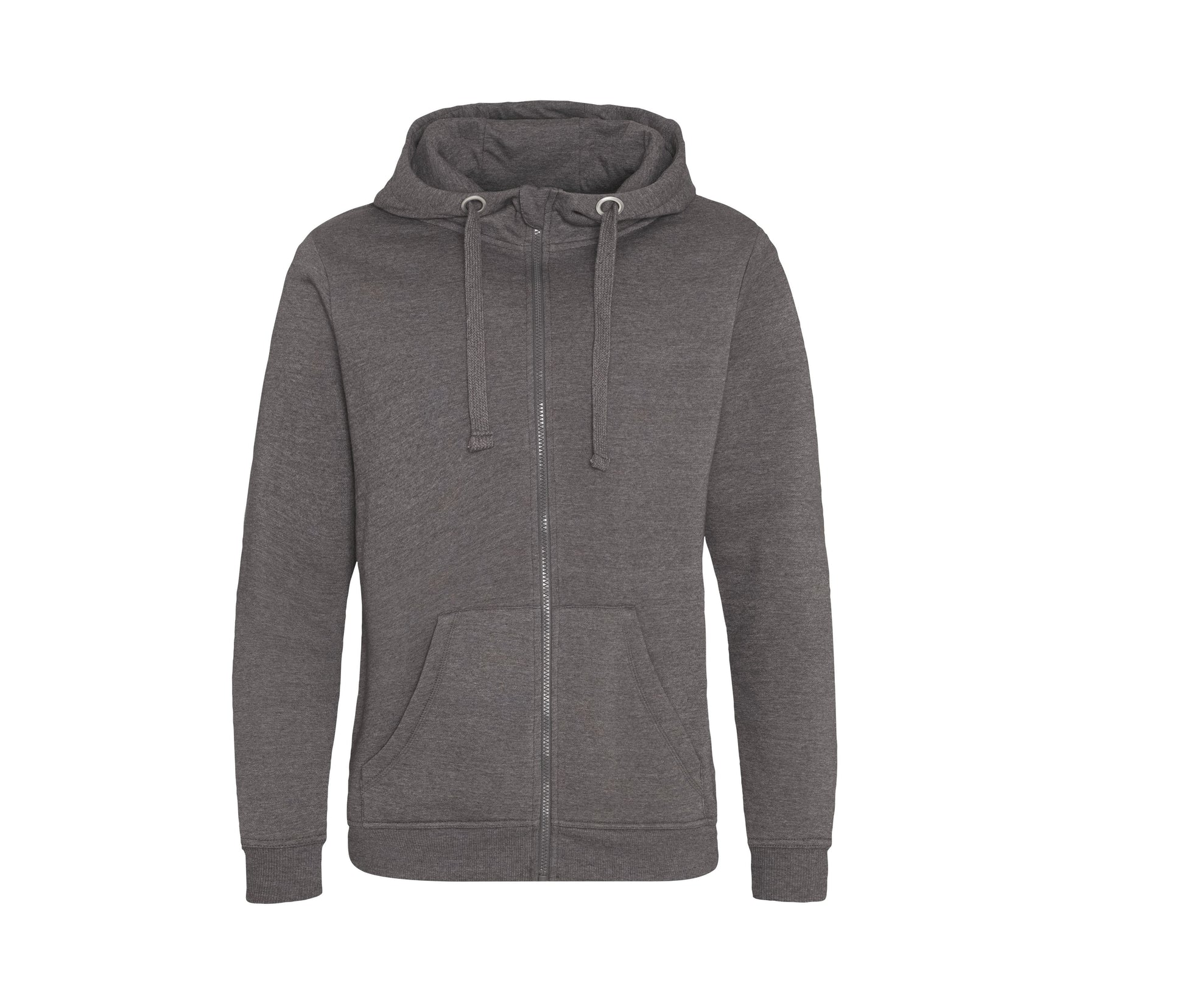 Sweat Capuche Zippé Lourd Graduate - Charcoal
