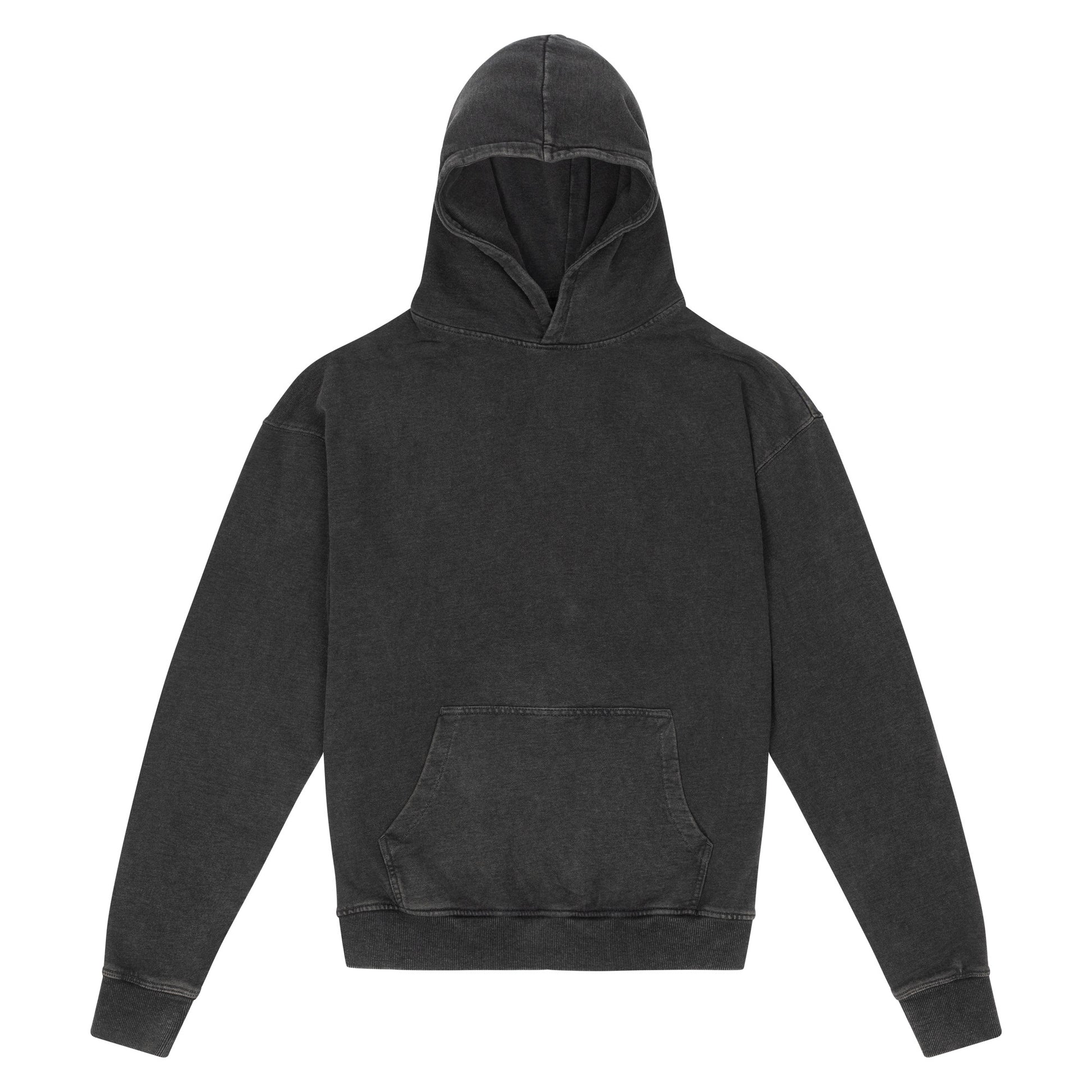 Sweat à Capuche Effet Délavé - Washed Black